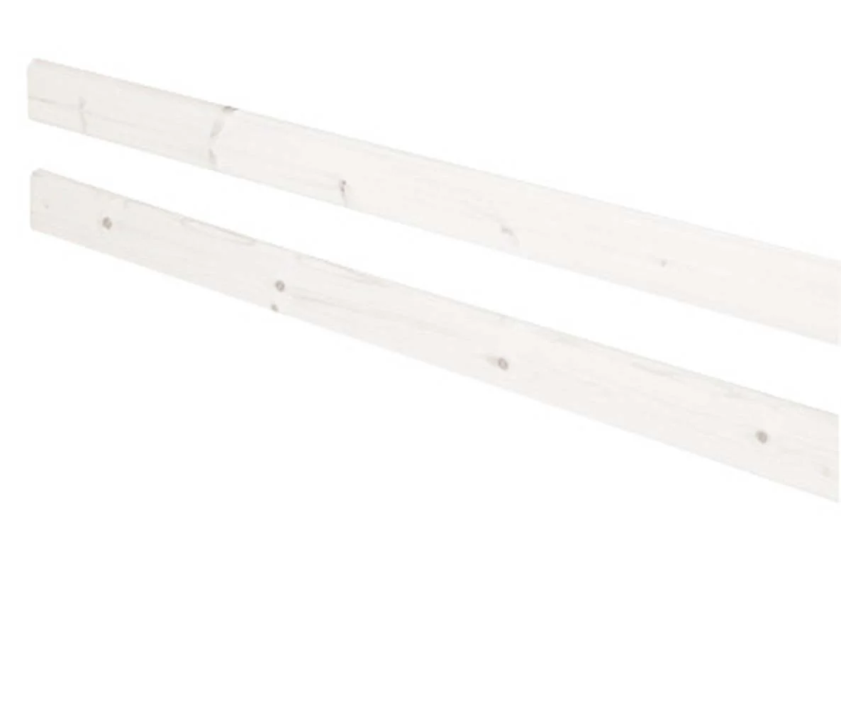 Hintere Absturzsicherung, 200 cm, weiss lasiert