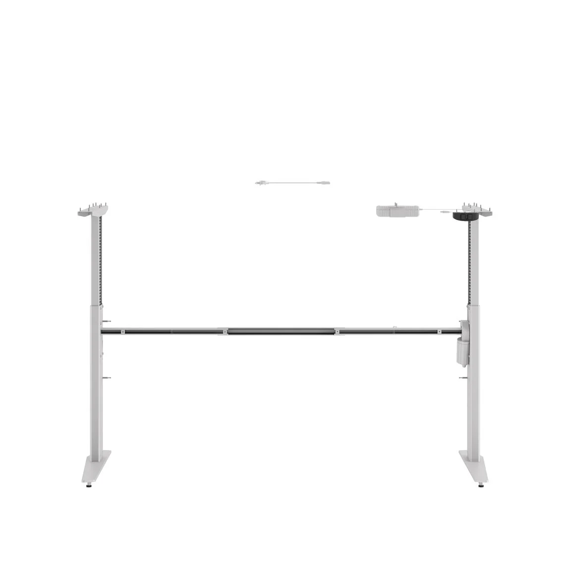 Prima Höhenverstellbare Beine Silbergrau Motorgestell Steh Sitz Tisch Silber - Image 3