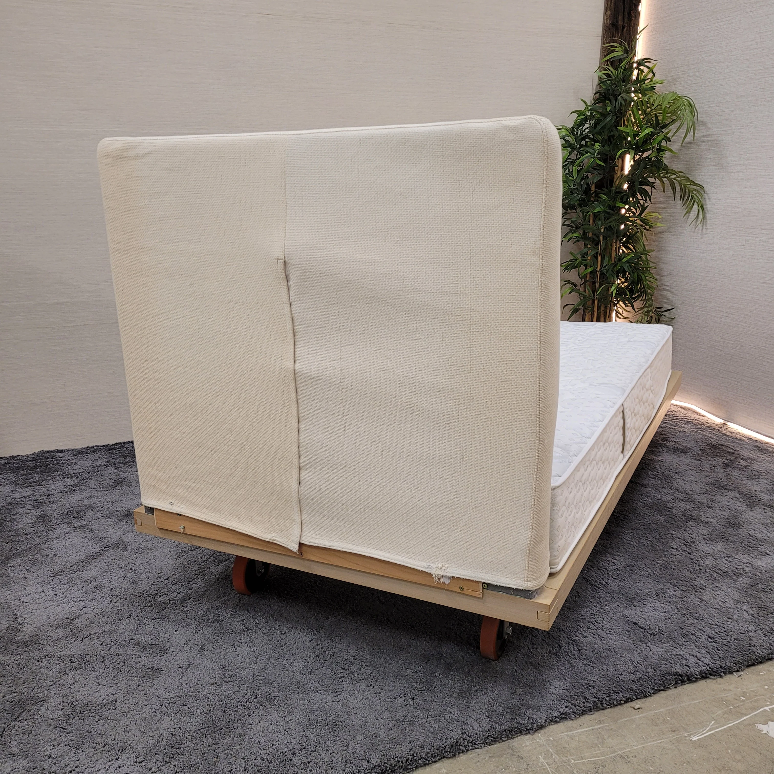 Einzelbett 100x200 mit Matratze Lattenrost Kopfteil - Bett gebraucht - Image 8