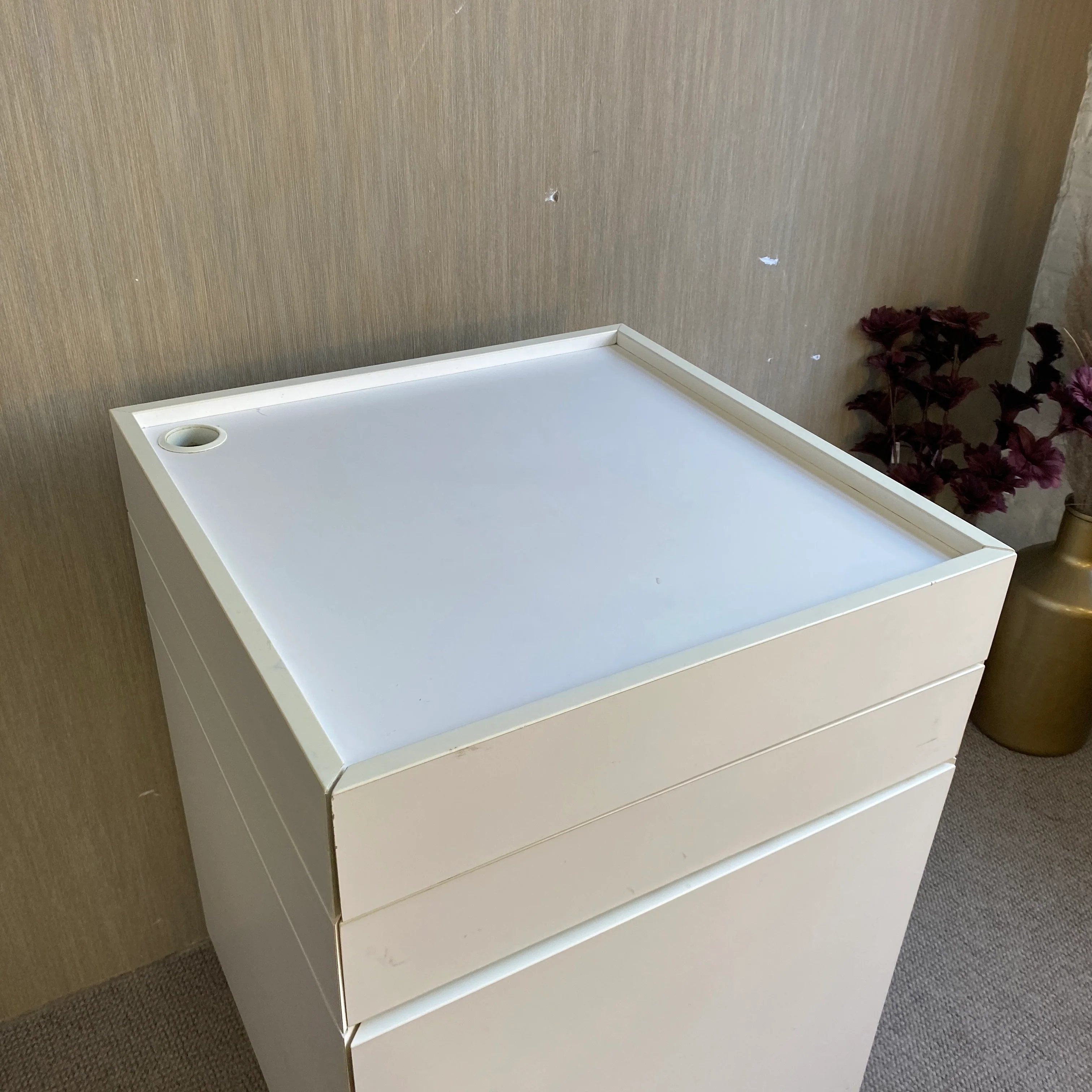 Blum Rollbarer Schrank Weiß 2 Schubladen gebraucht - Image 7