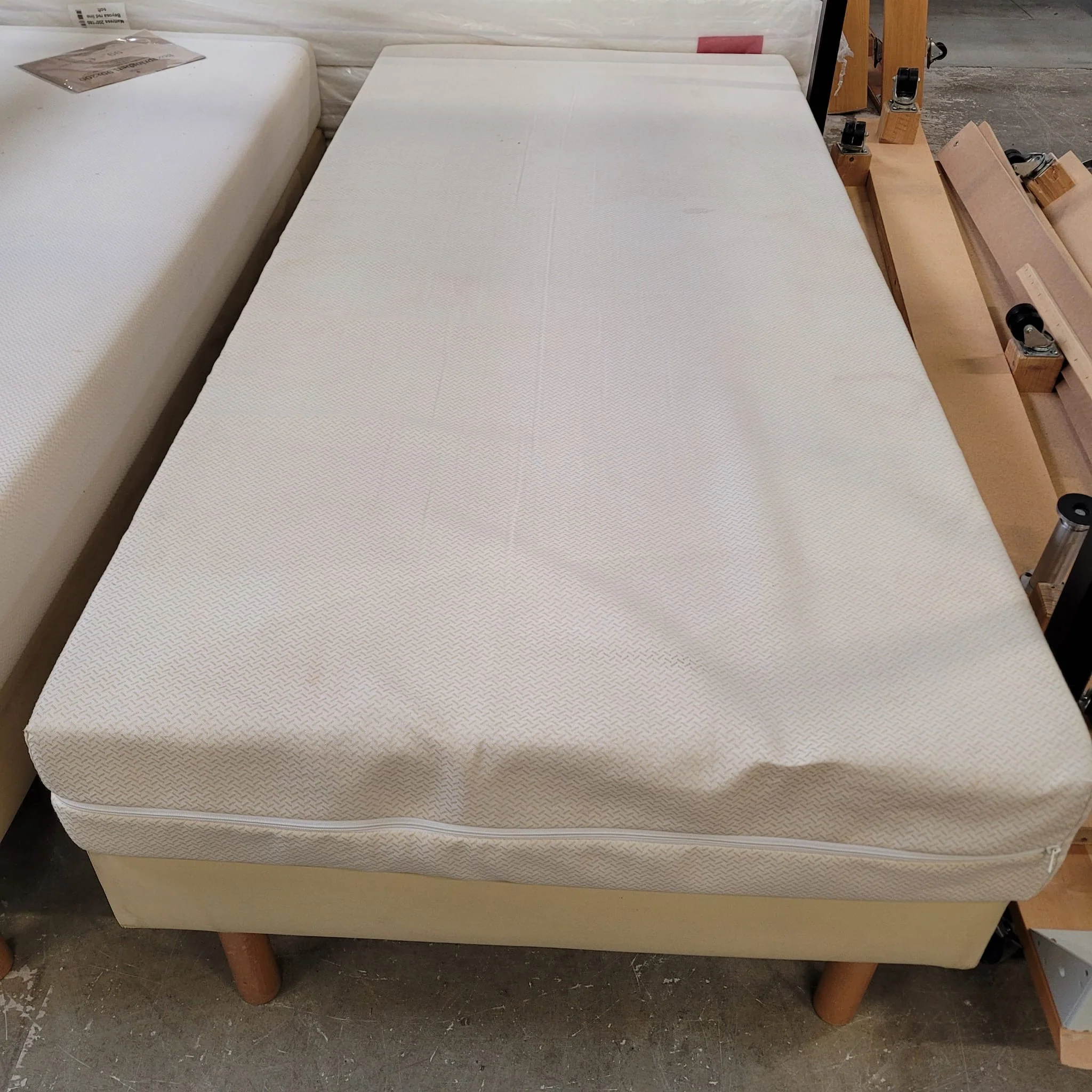 Boxspringbett gebraucht 90x200 Kaltschaum Matratze Bett - Image 9