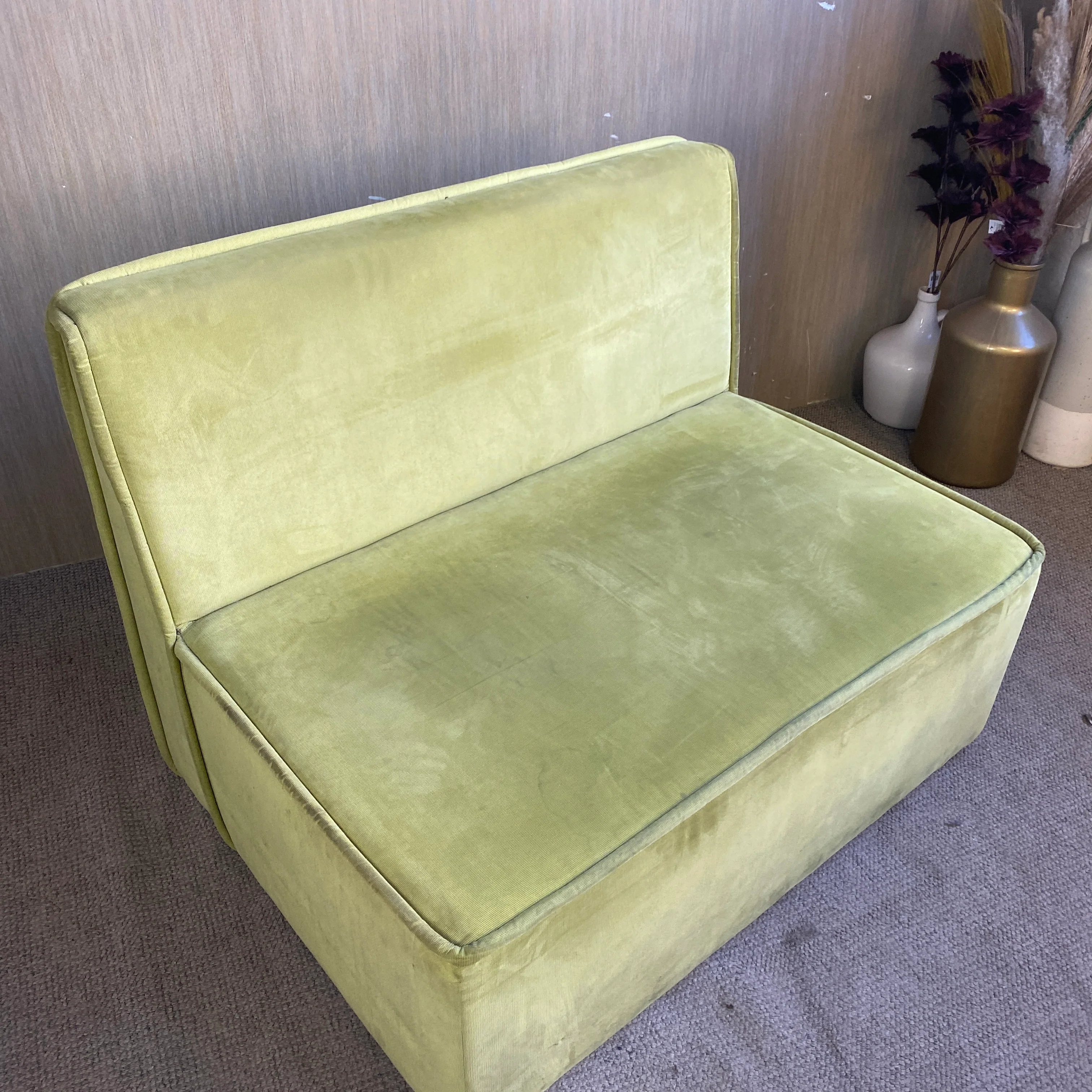 Clubsessel Grün Stoff Polstersessel Sessel gebraucht - Image 4