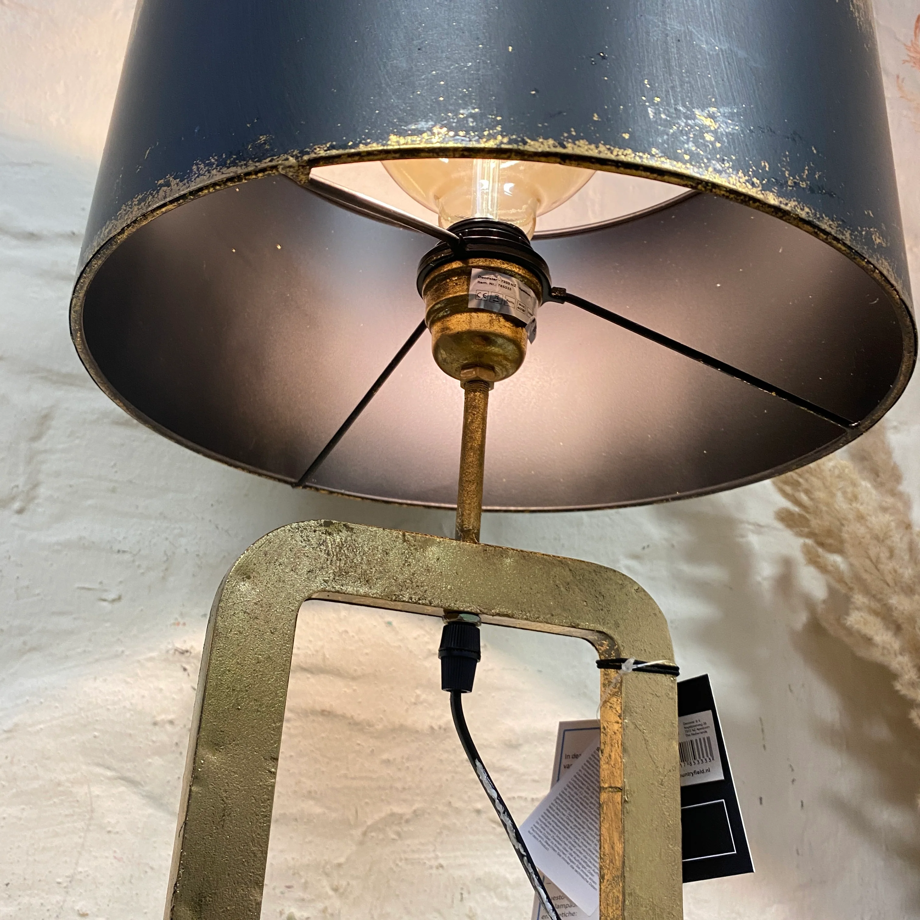 Countryfield Paxton Tischlampe gold schwarz Lampe - Image 3