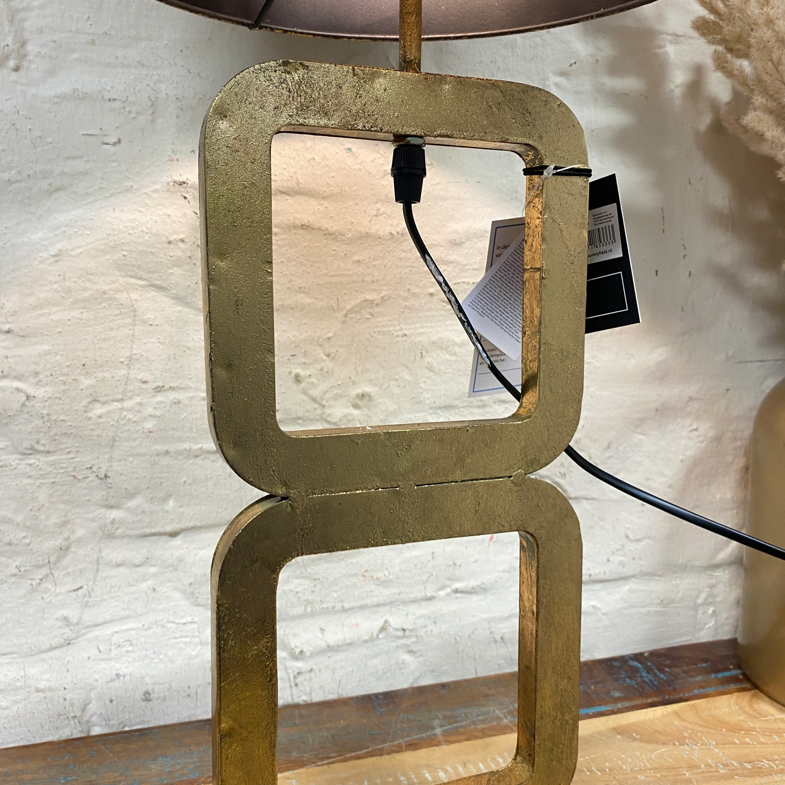 Countryfield Paxton Tischlampe gold schwarz Lampe - Image 4