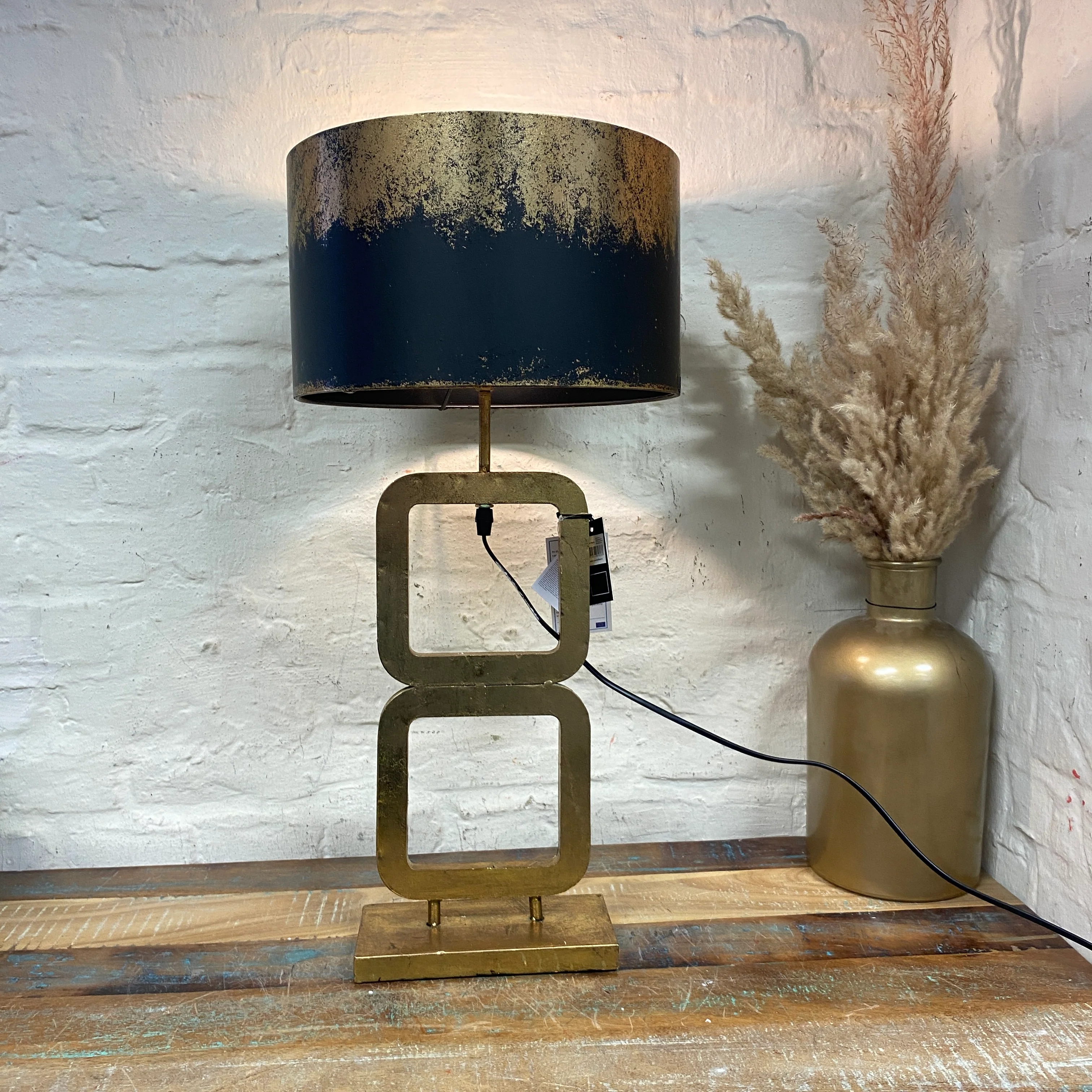 Countryfield Paxton Tischlampe gold schwarz Lampe - Image 6