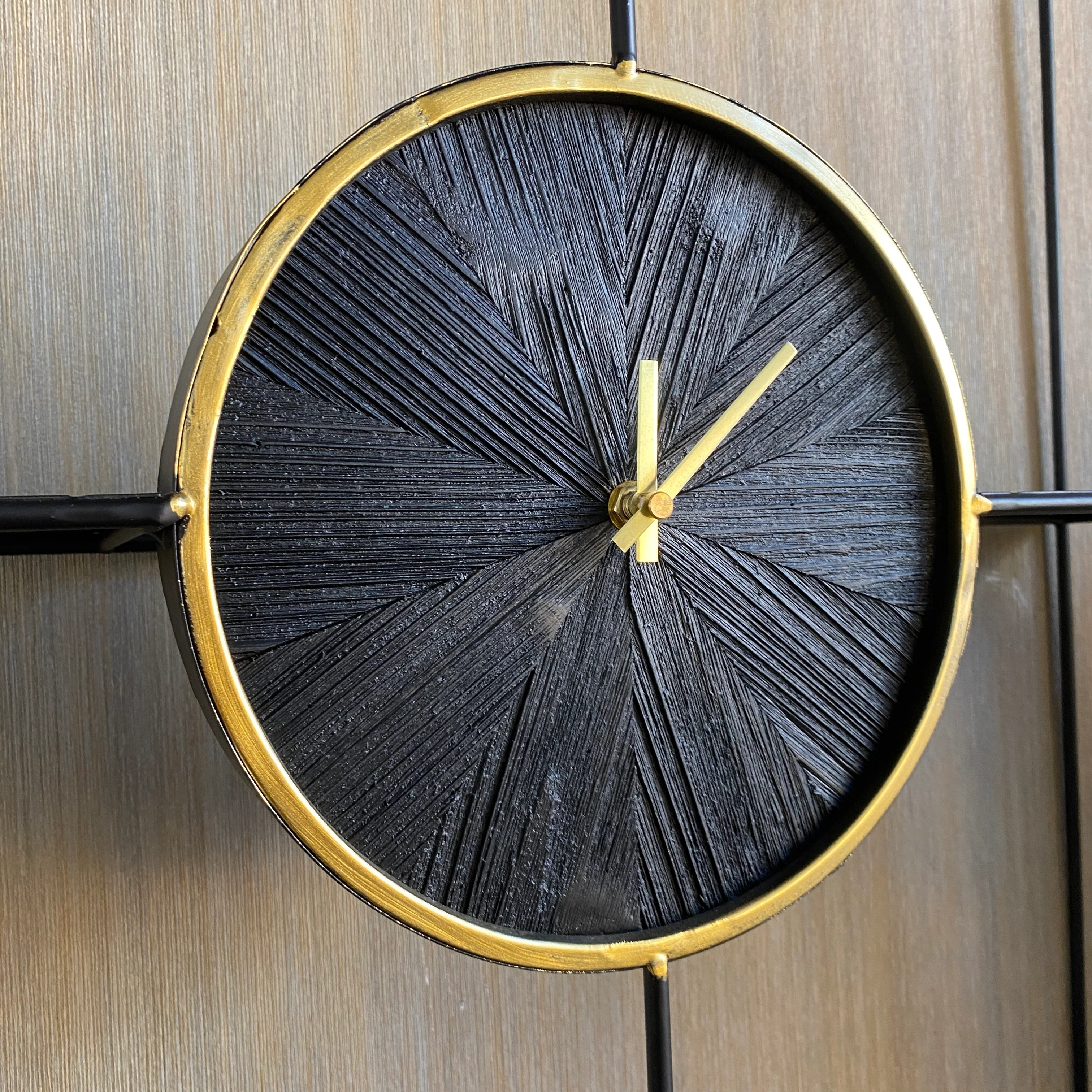 Daydream Reni Wanduhr schwarz golden mit Regal Uhr - Image 2