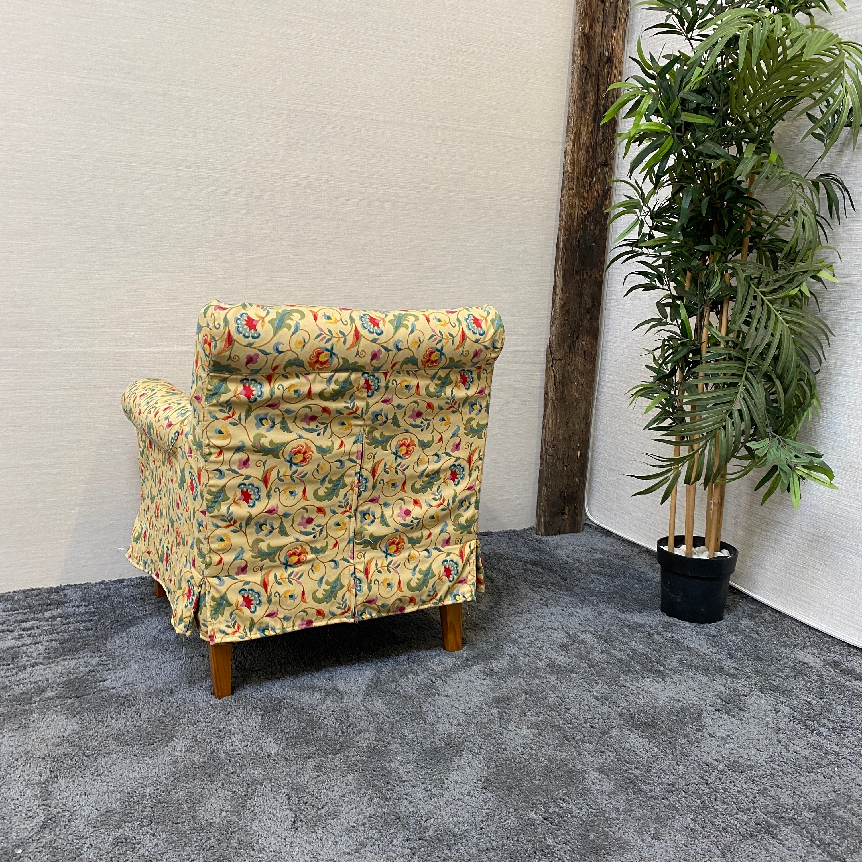 Gemütlicher Sessel mit floralem Retro-Design gebraucht - Image 5
