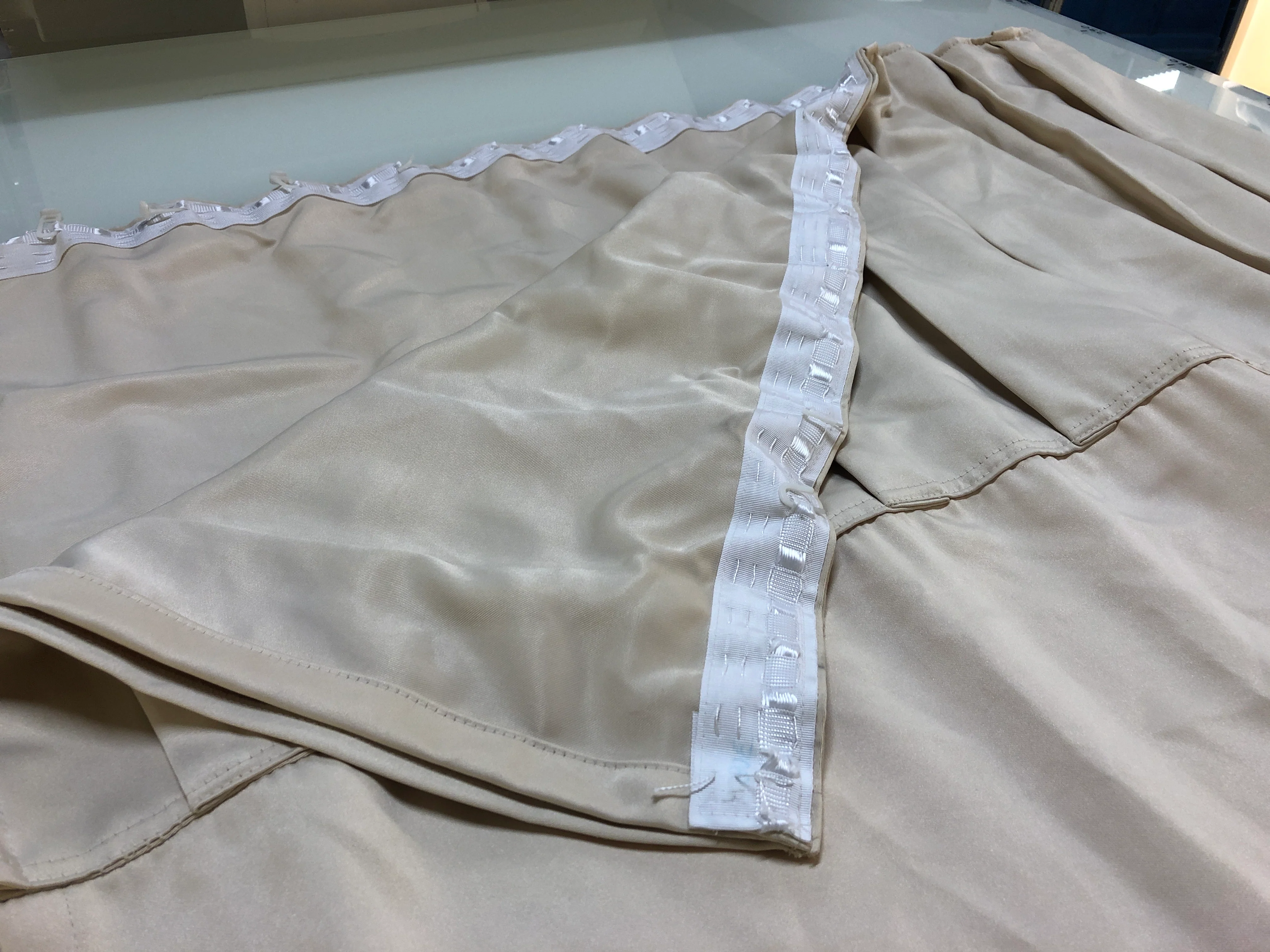 Gardine Vorhang Verdunkler 240x140 cremebeige gebraucht - Image 2