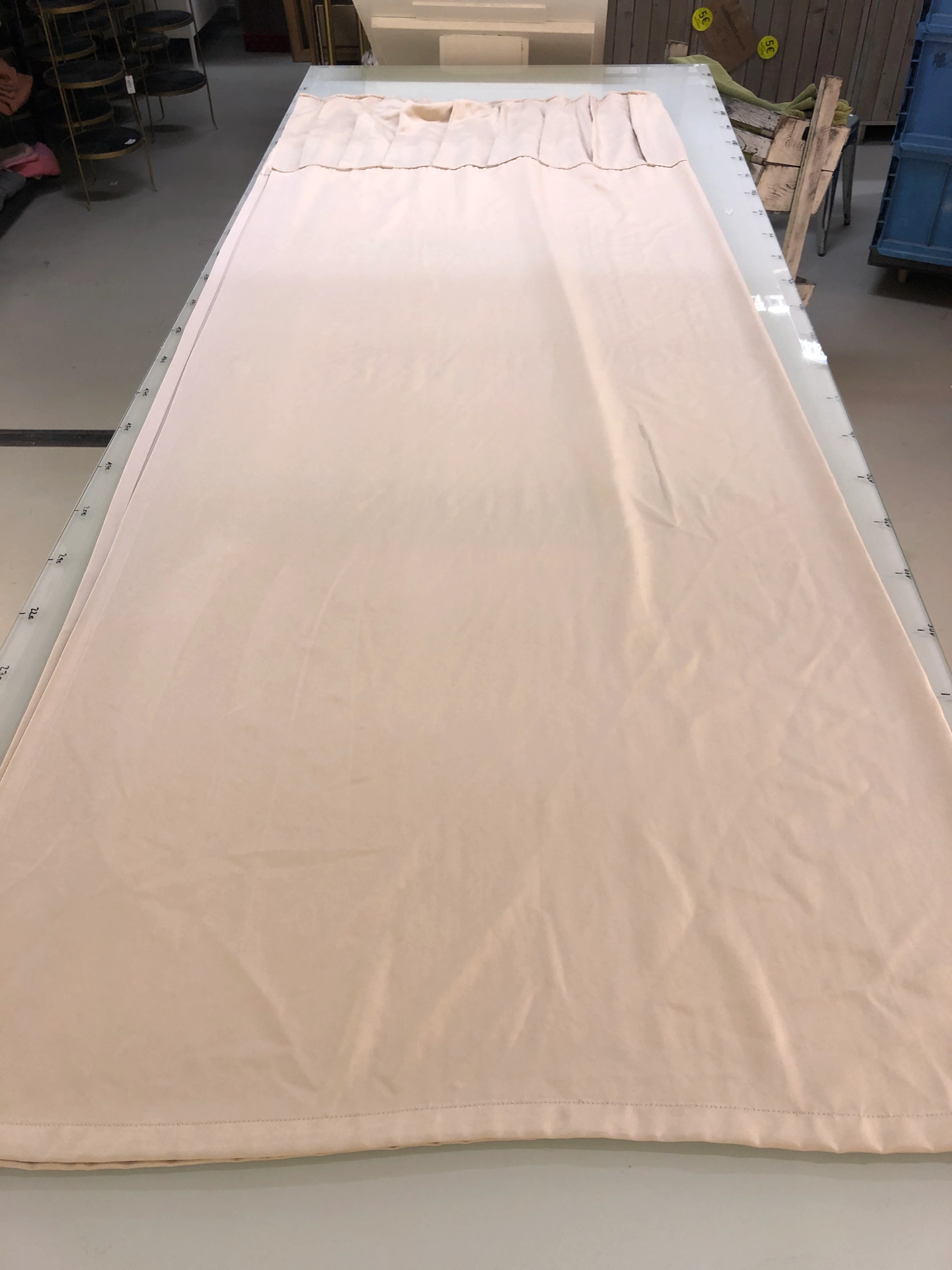 Gardine Vorhang Verdunkler 240x140 cremebeige gebraucht - Image 3