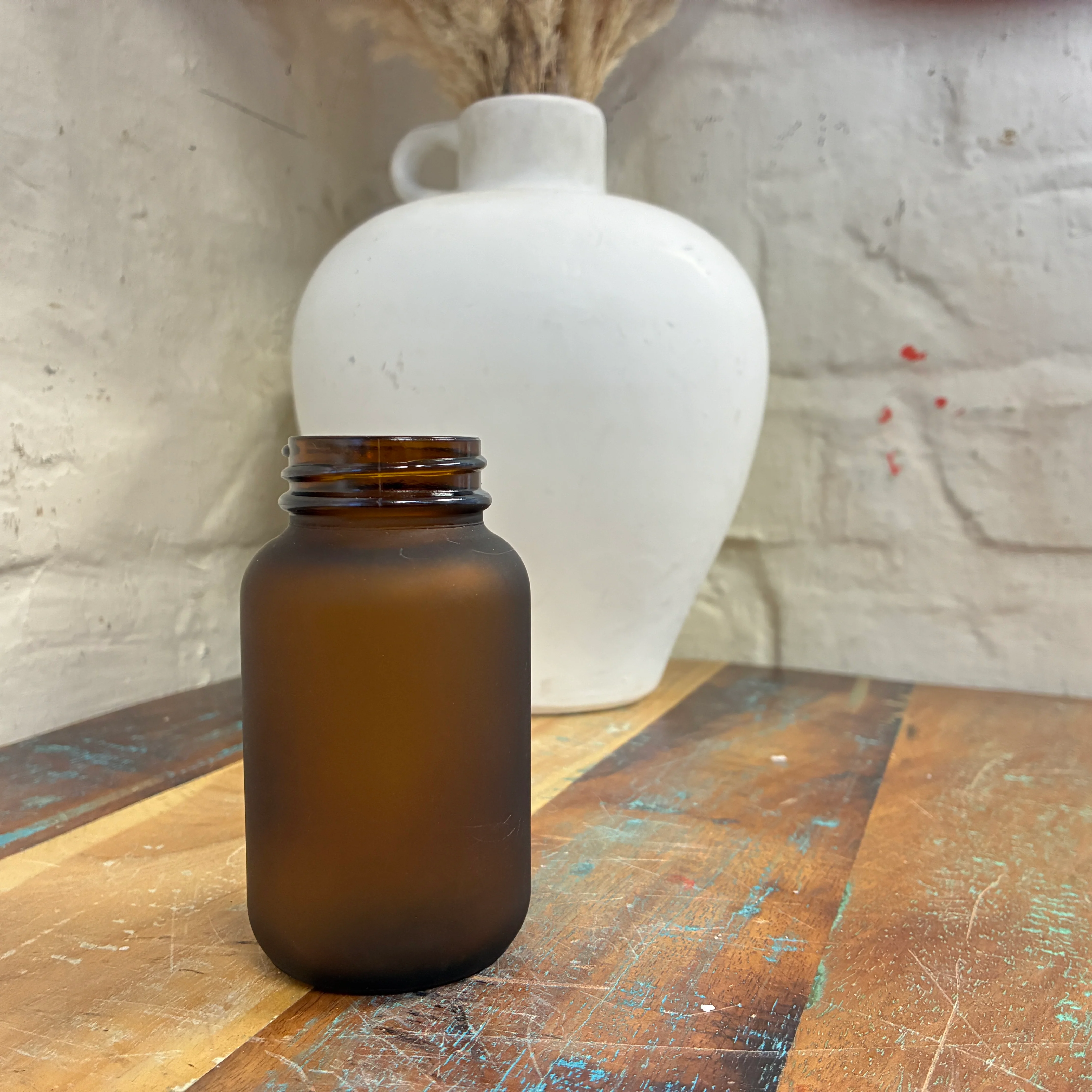 Glasflasche braun 120ml