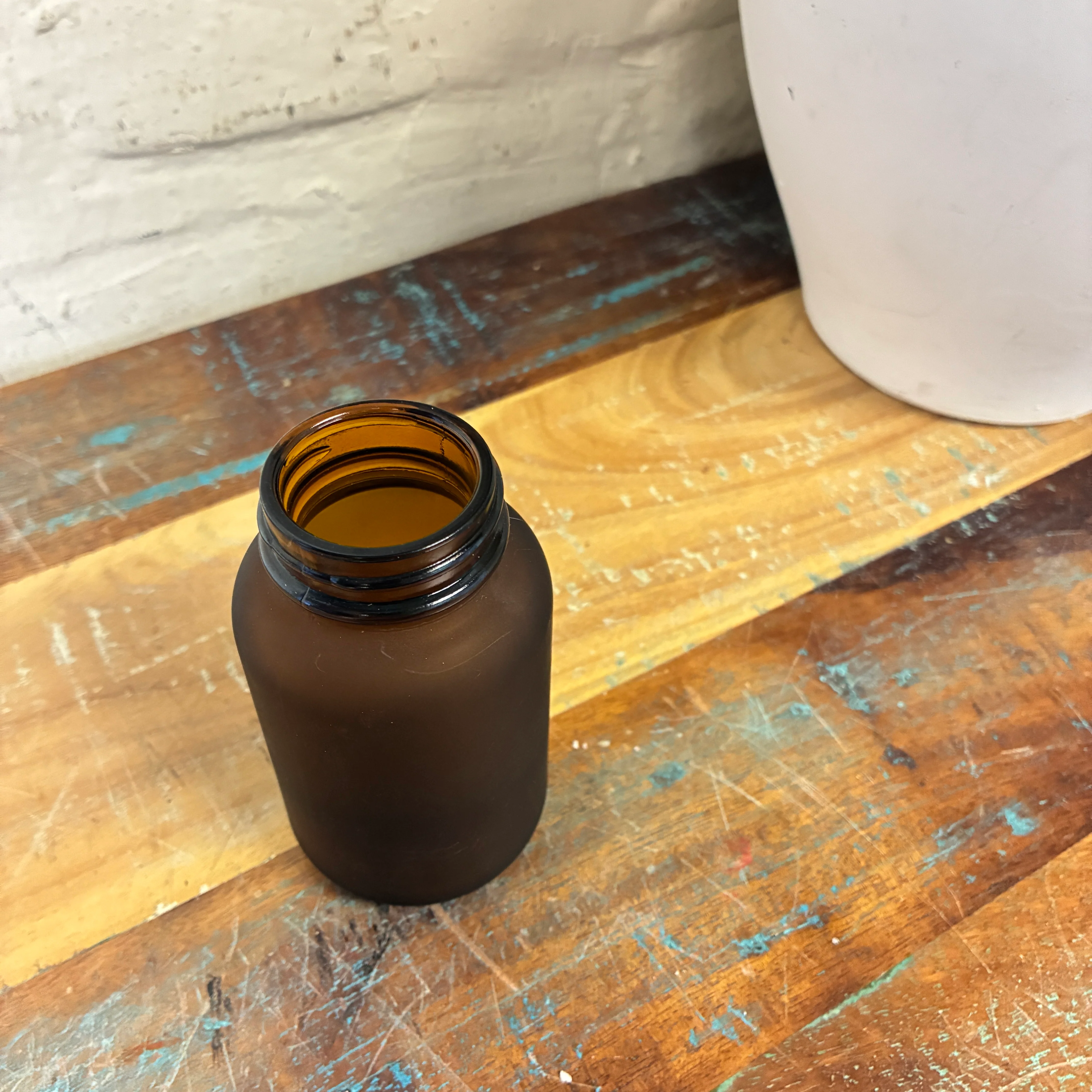 Glasflasche braun 120ml - Image 2