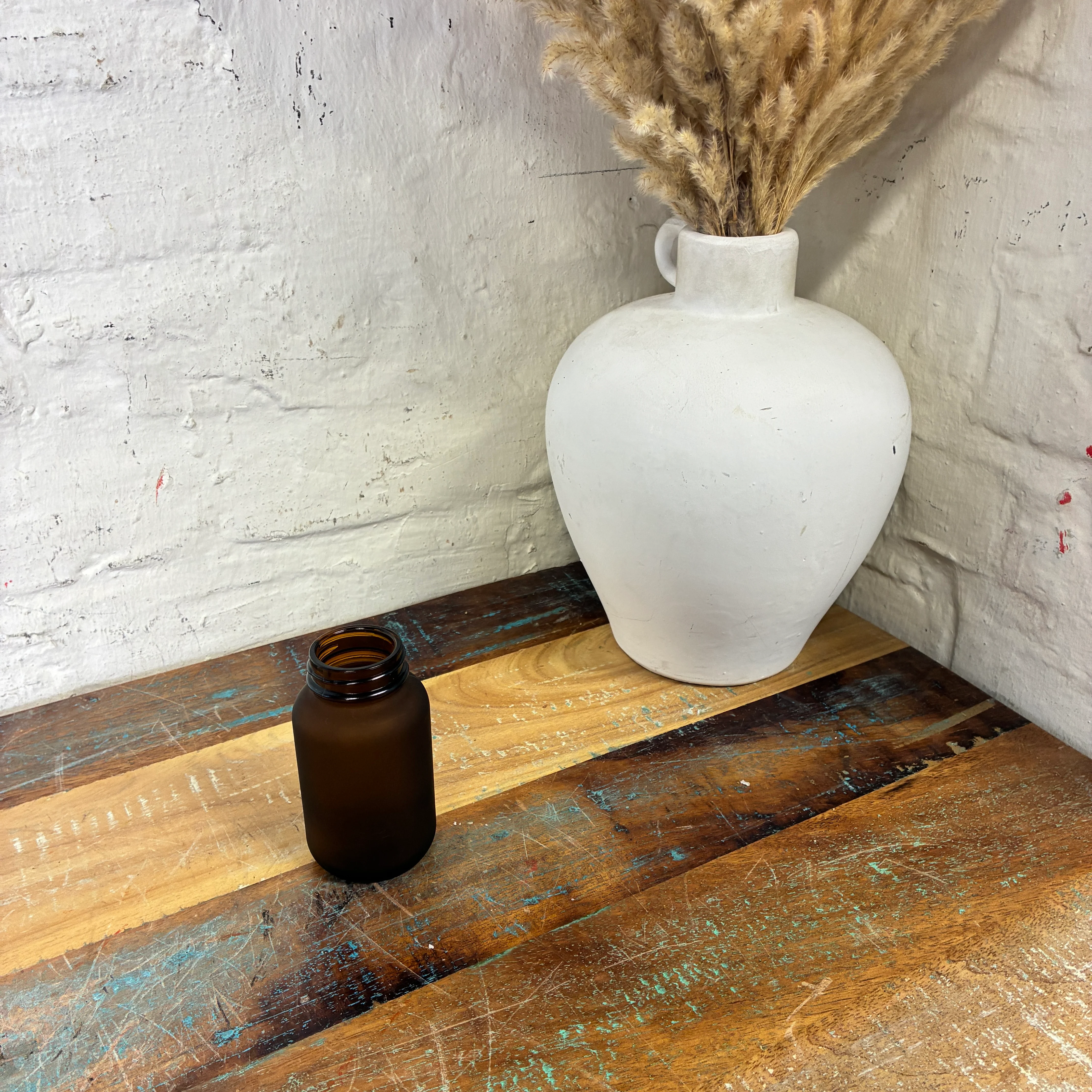 Glasflasche braun 120ml - Image 6