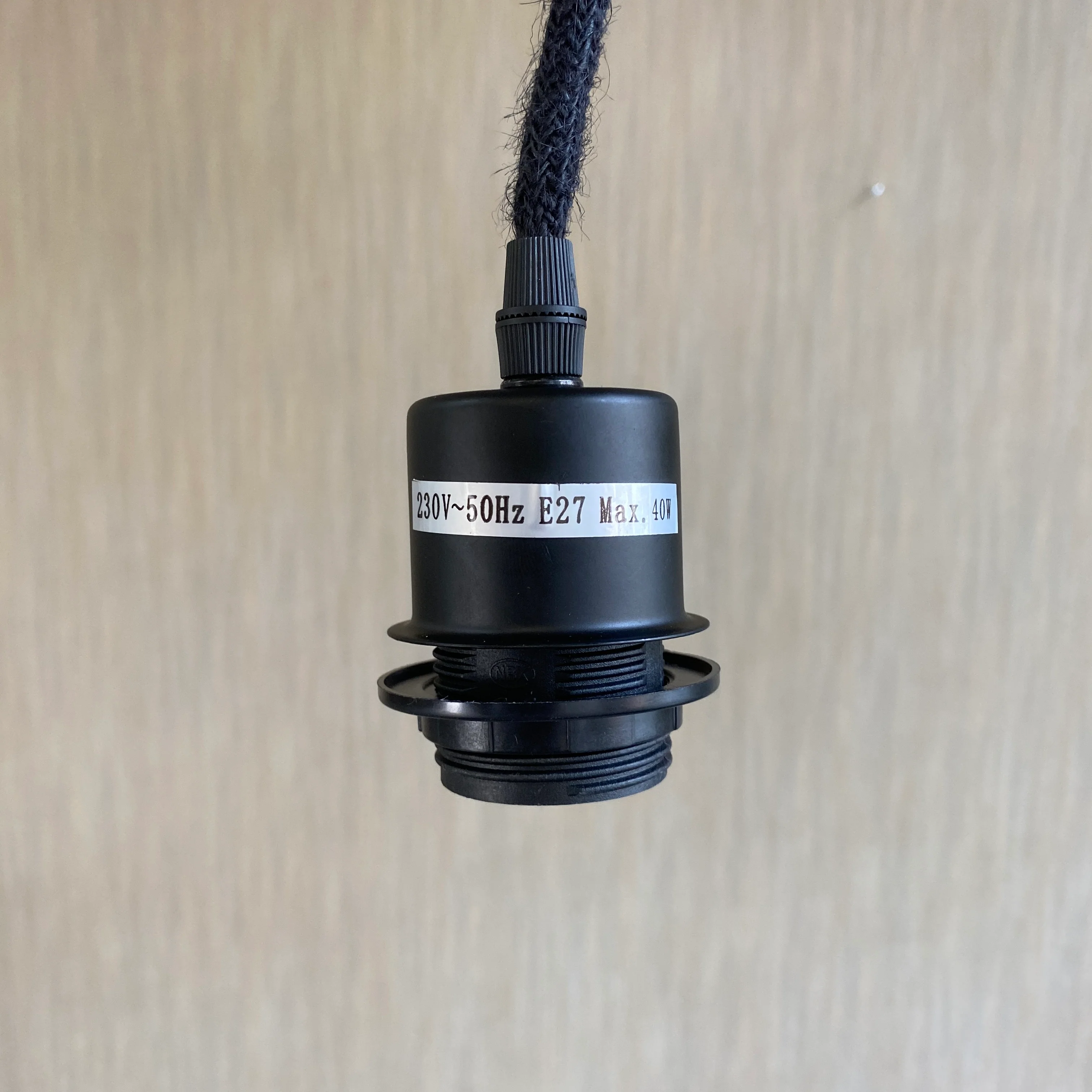 Deckenlampe schwarz Schnurrpendel 100cm Lampe - Image 4