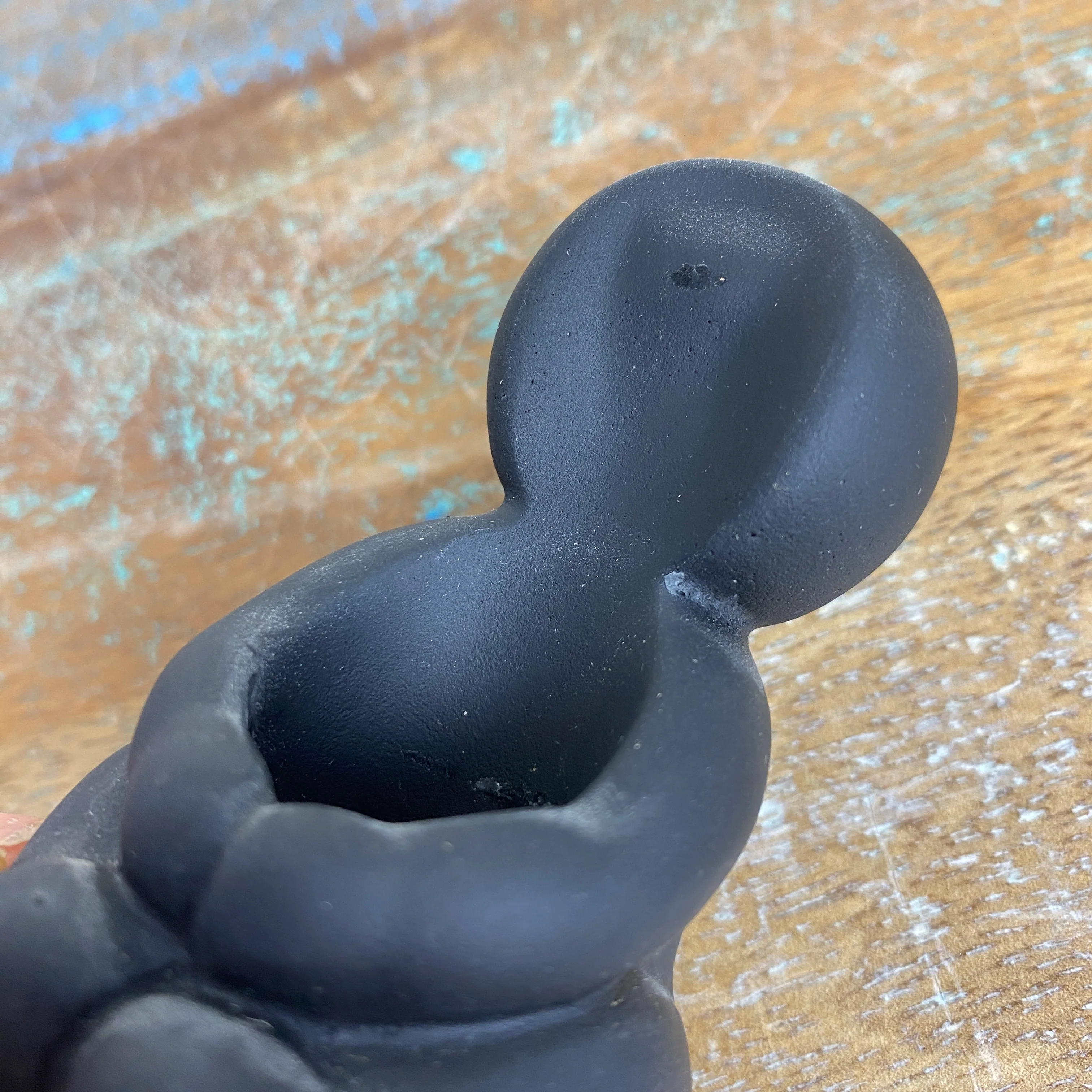 Kerzenhalter schwarz Figur 8cm Kerzenständer - Image 3