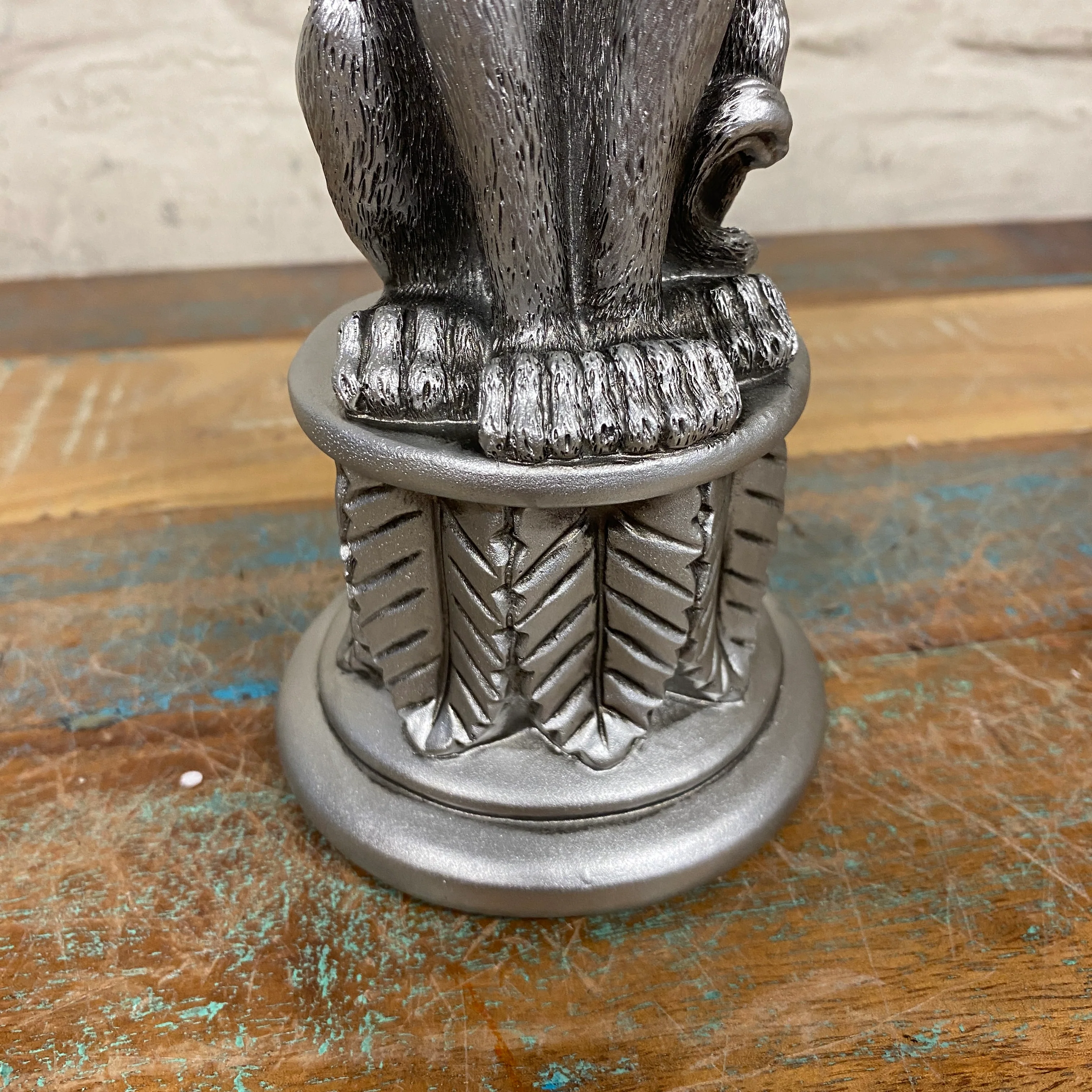 Kerzenständer Löwe silber Deko Kerzenhalter - Image 6