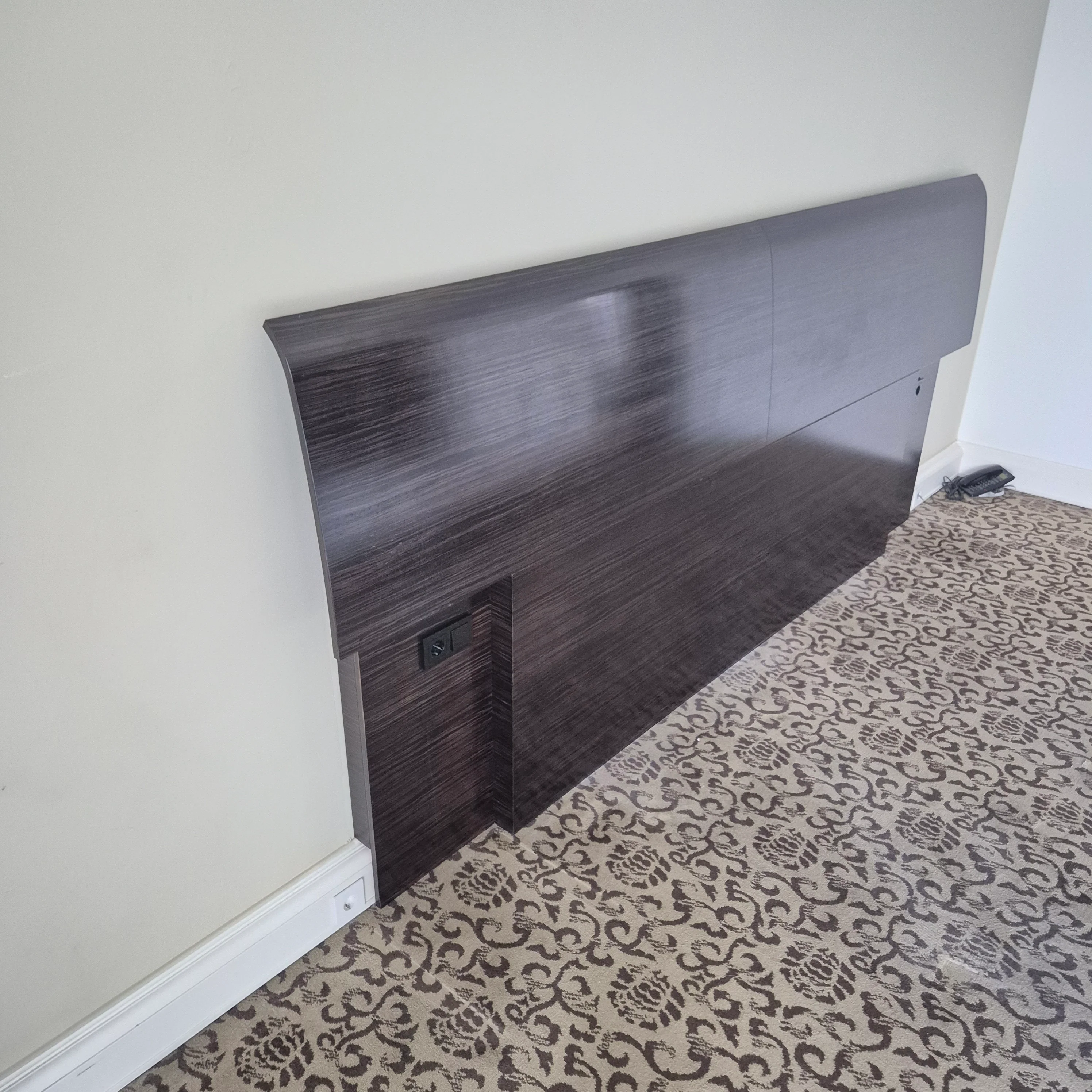 Kopfteil Headboard dunkel Atlantic Hotel Hamburg gebraucht 330cm schwer - Image 5