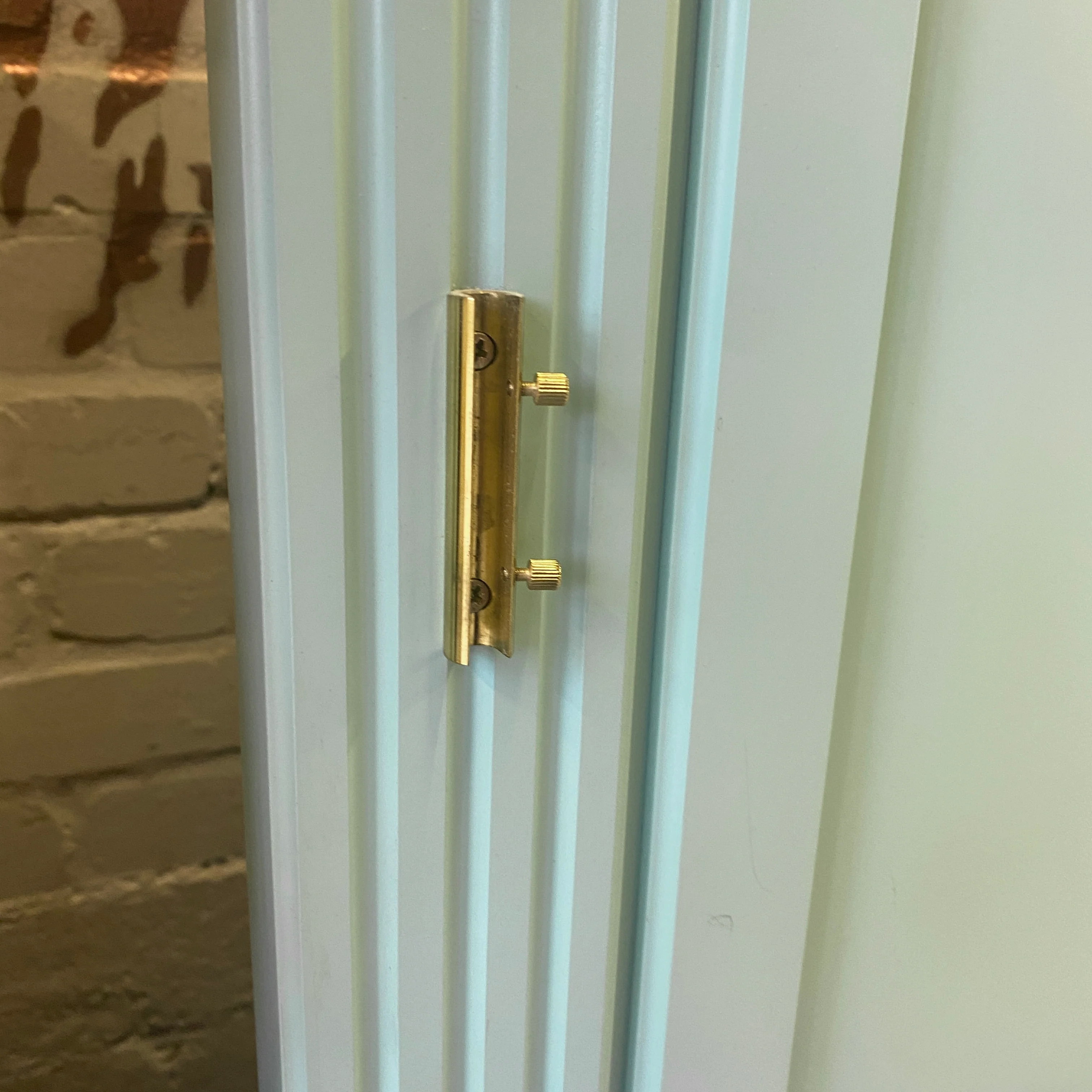 Bettkopfteil Holz minzblau 240cm klassisch – Kopfteil gebraucht - Image 7