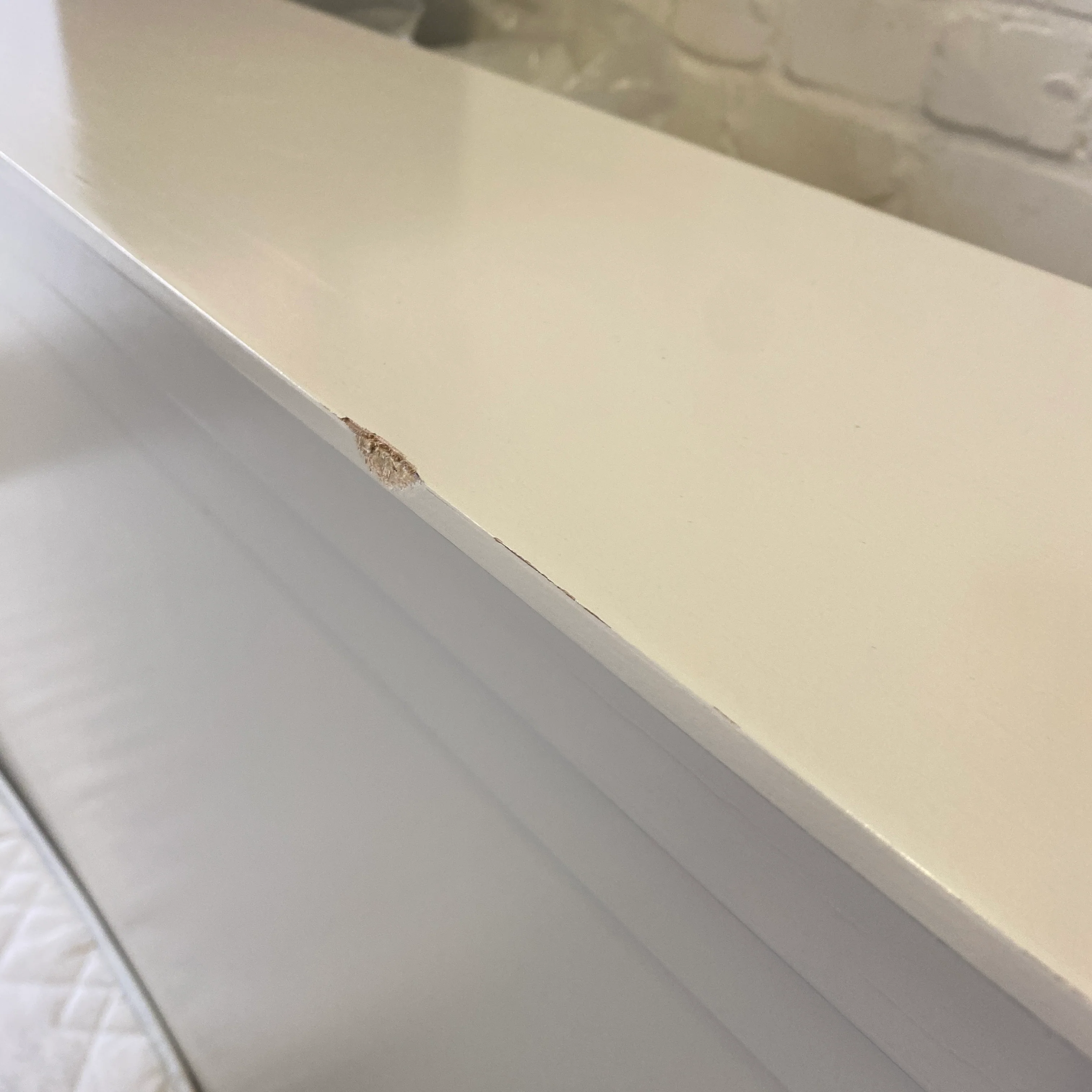 Bettkopfteil Holz weiß 240cm klassisch – Kopfteil gebraucht - Image 5