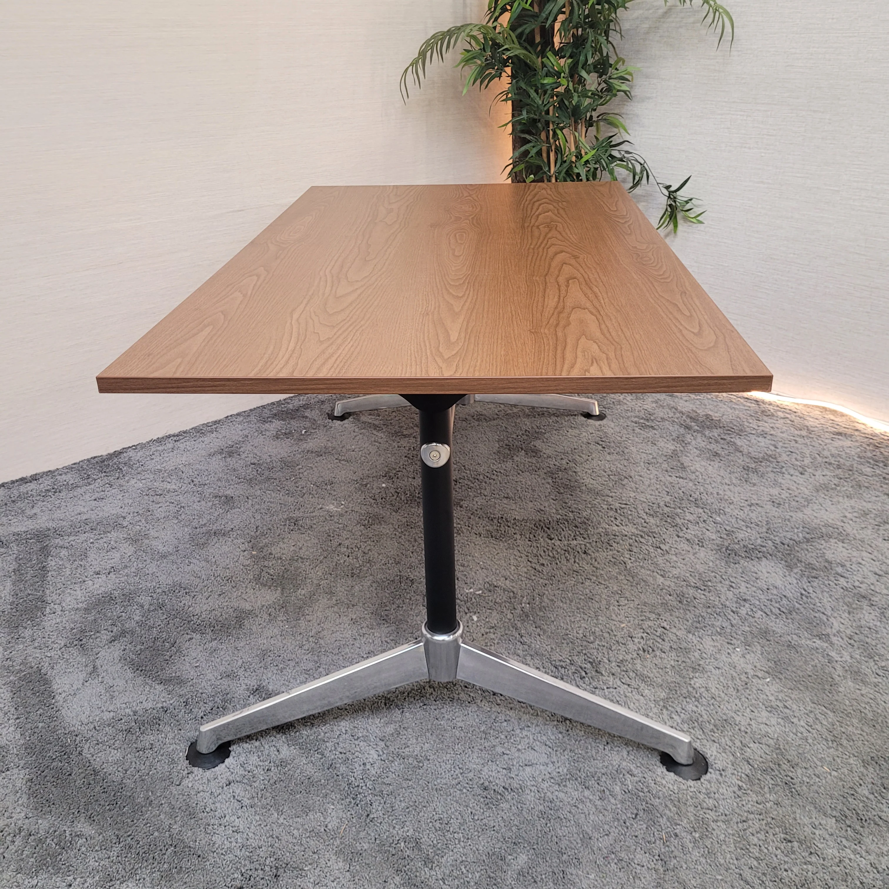 Schreibtisch Nussbaum Chrom - Tisch gebraucht - Image 4