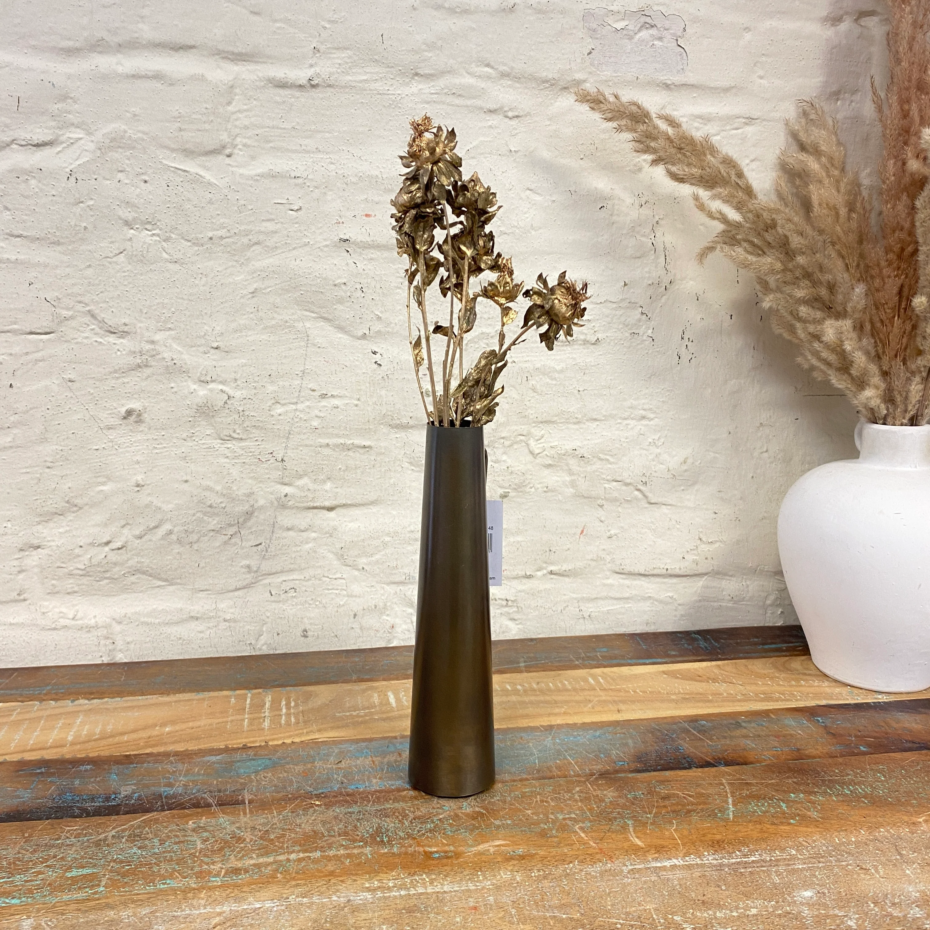 Vase kupfern Metall 24cm Deko Blumenvase - Image 3