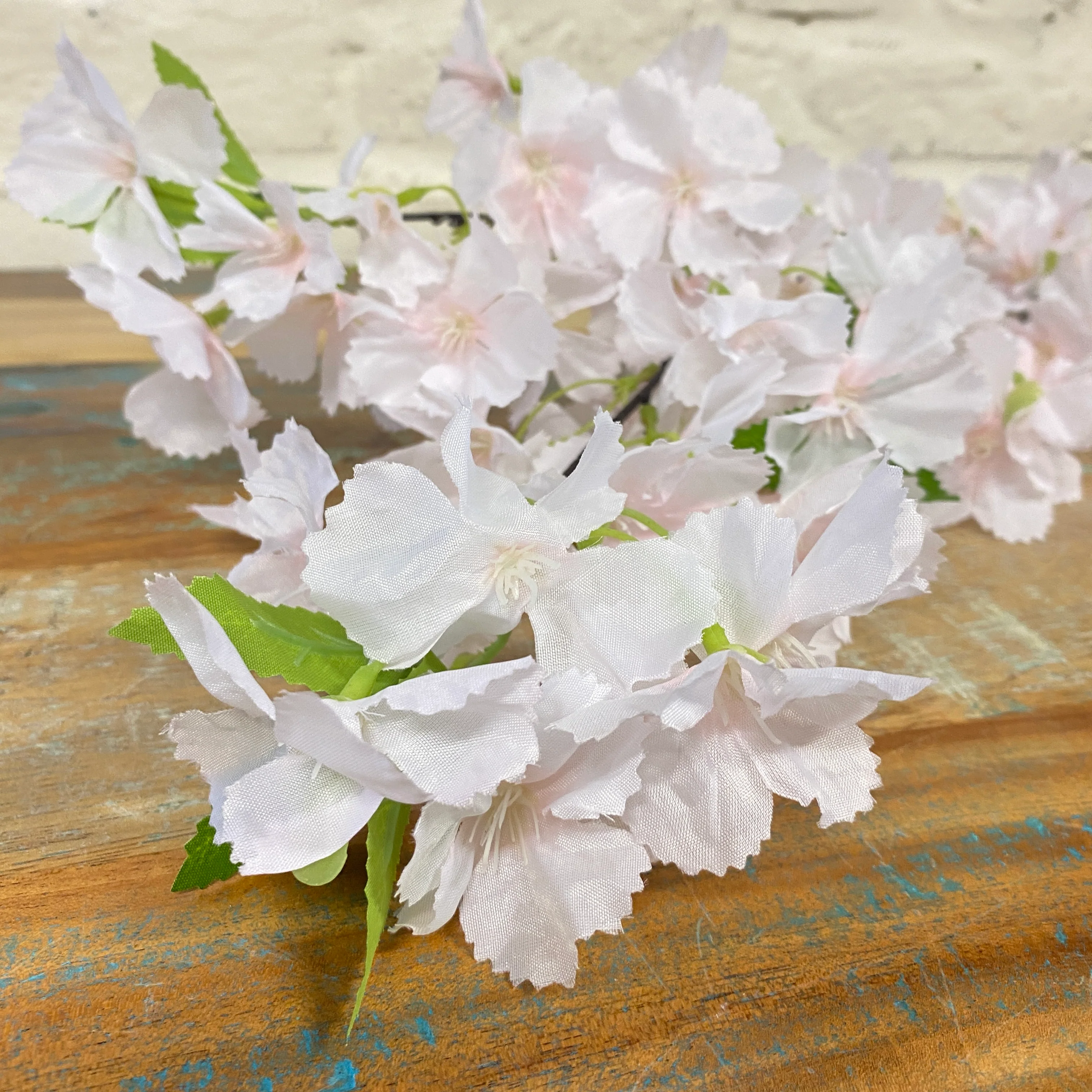 Kunstblume Kirschblüte rosa Kunststoff Zweig Deko - Image 3