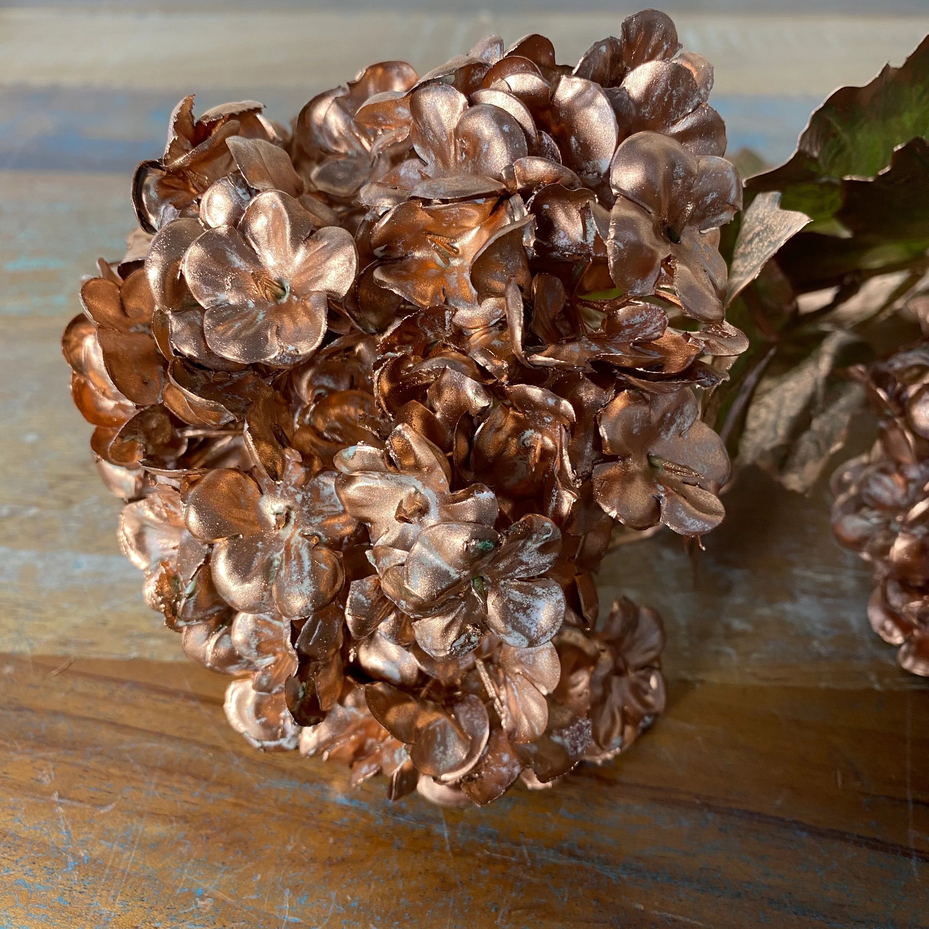 Dekoblume Kunstzweig Viburnum kupferfarben Kunststoff Dekoartikel - Image 4