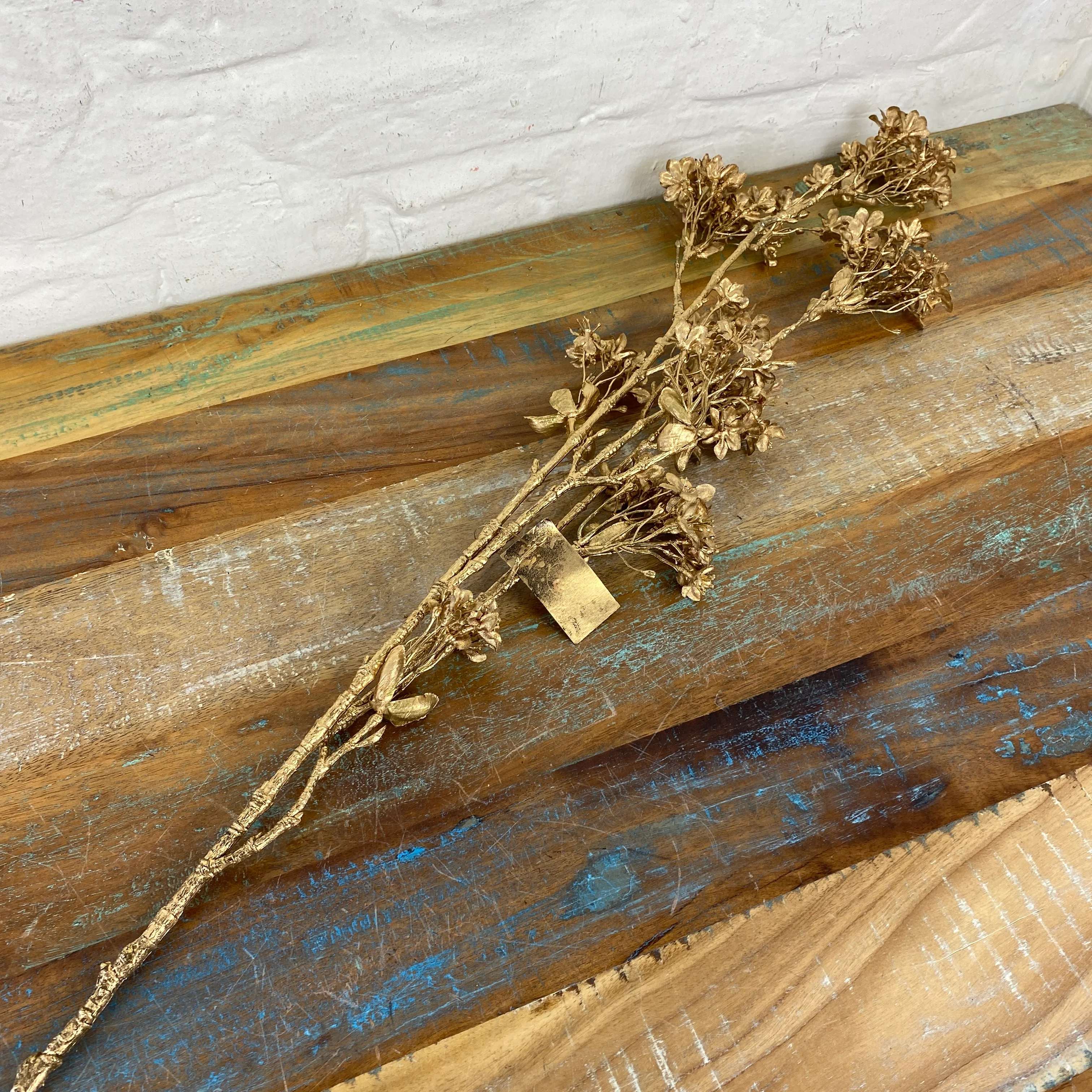 Künstliche Zweigblumen golden Pflanze Deko 120cm - Image 2