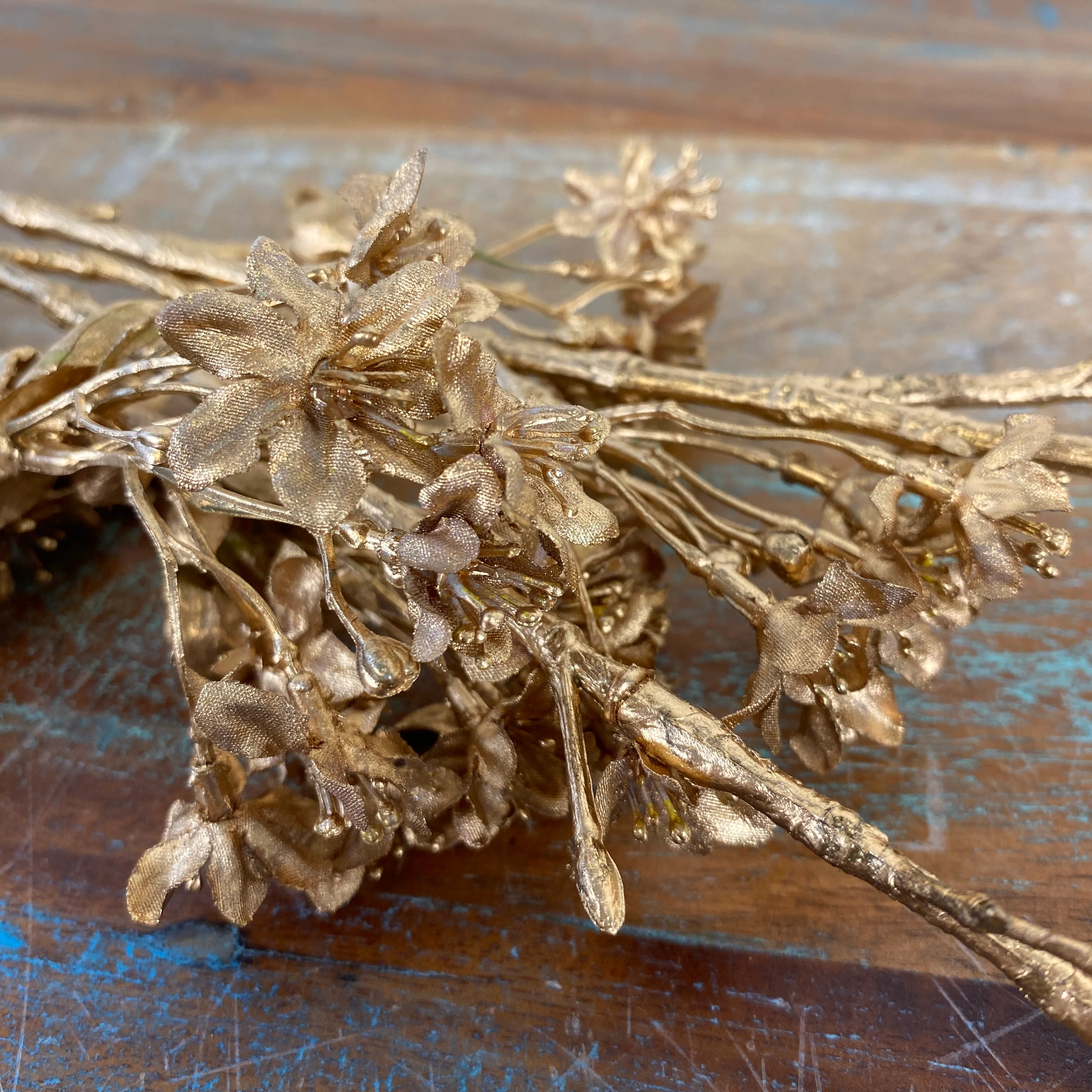 Künstliche Zweigblumen golden Pflanze Deko 120cm - Image 7