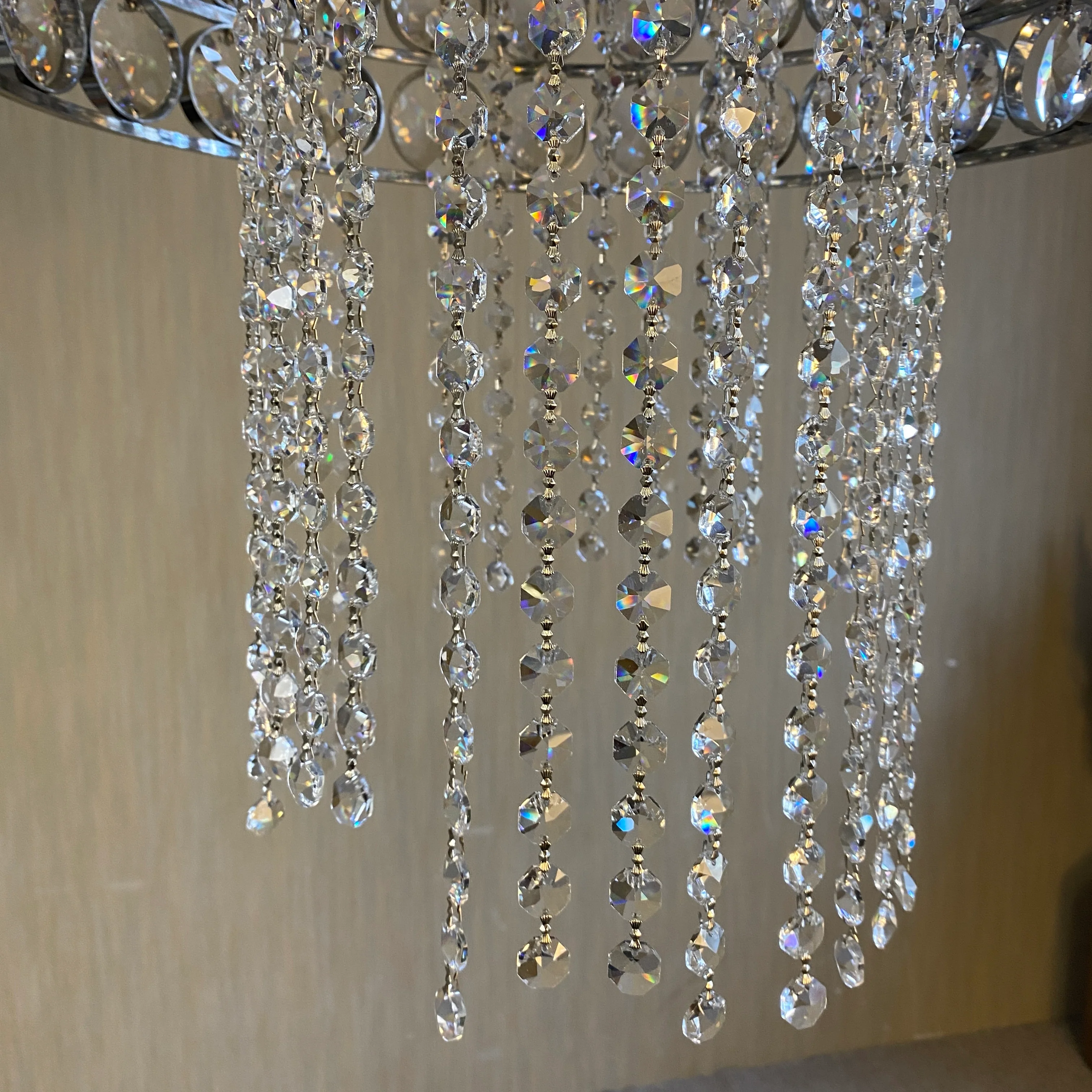 Chrom Pendelleuchte mit Kristallbehang 7 flammig – Lampe Bursa - Image 4