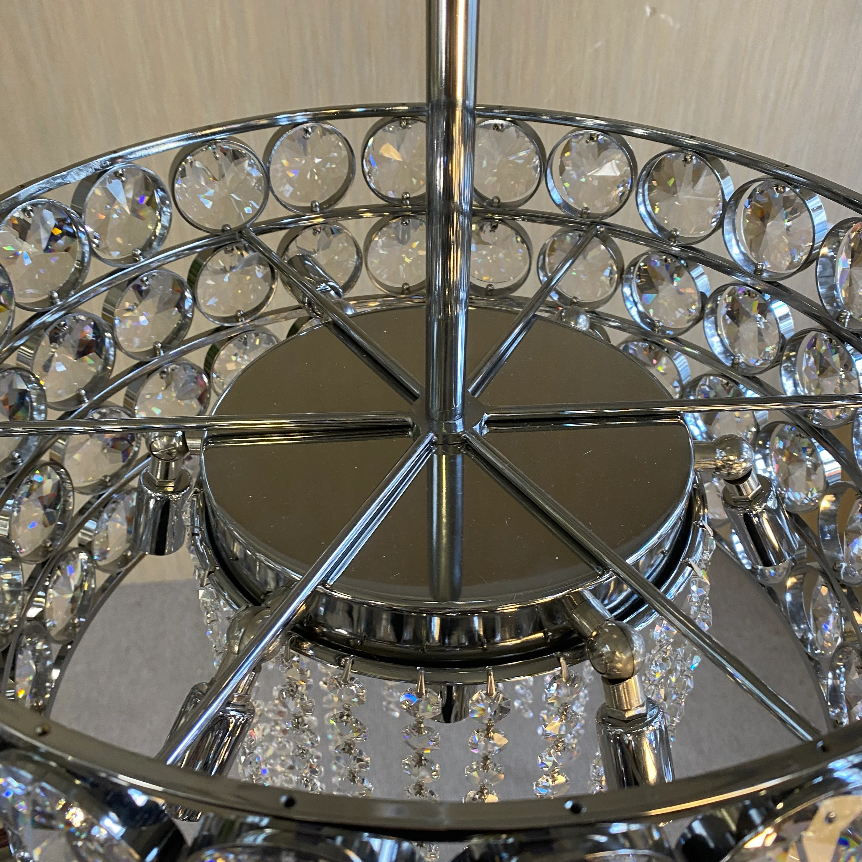 Chrom Pendelleuchte mit Kristallbehang 7 flammig – Lampe Bursa - Image 5