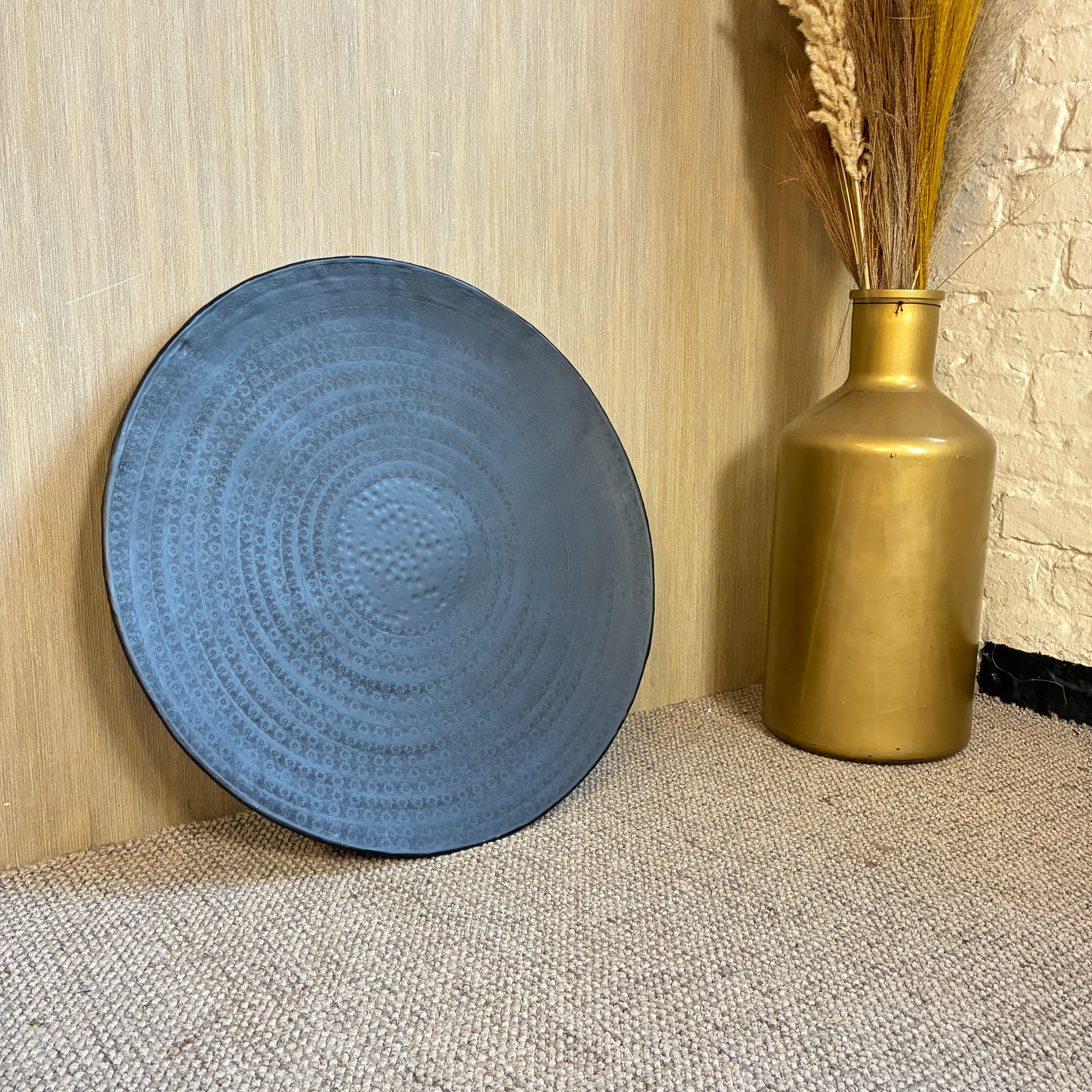 Light & Living Dekoschale Larre schwarz Metall 57cm - Image 2