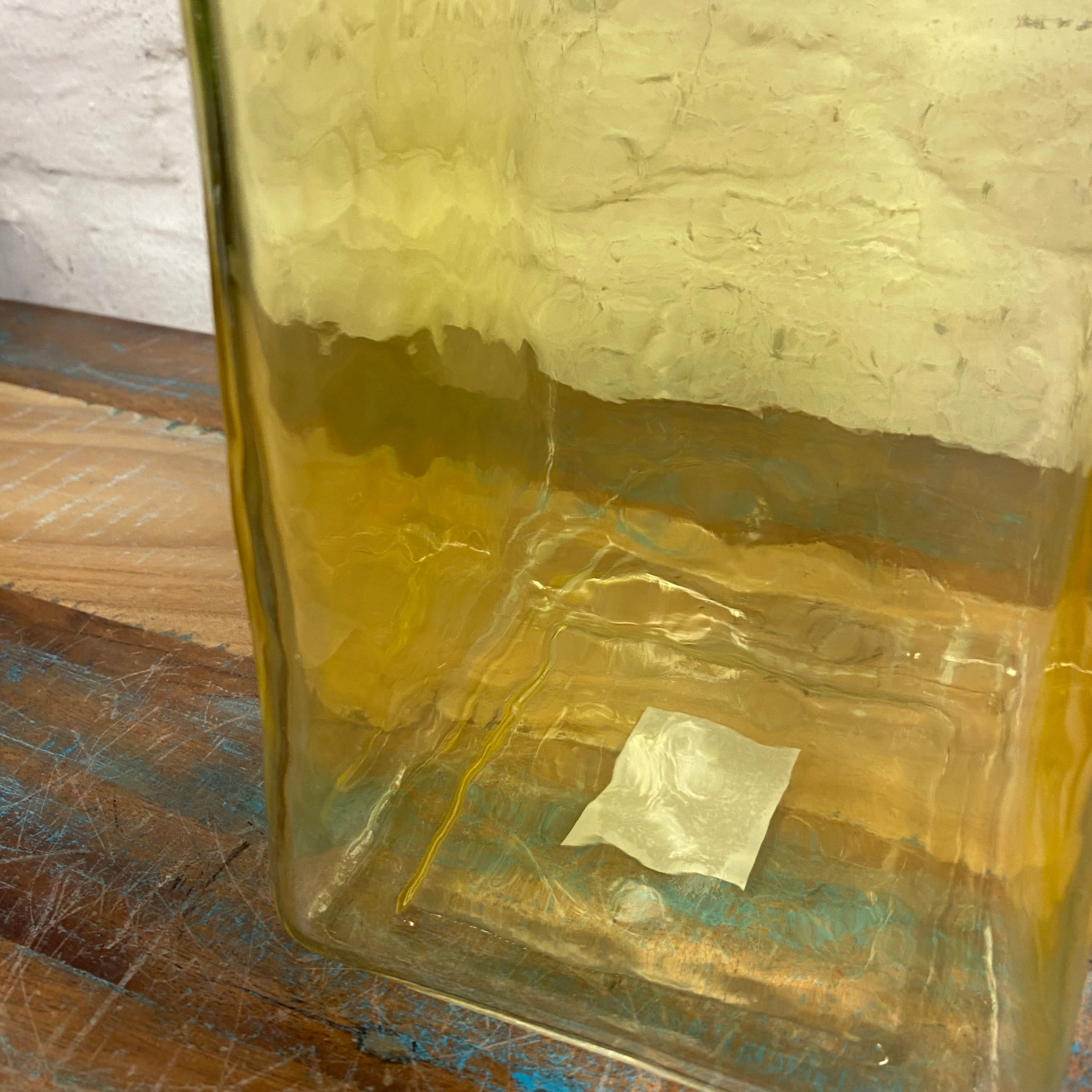 Light & Living Iduna Vase gelb Glas eckig Glasvase Deko - Image 6