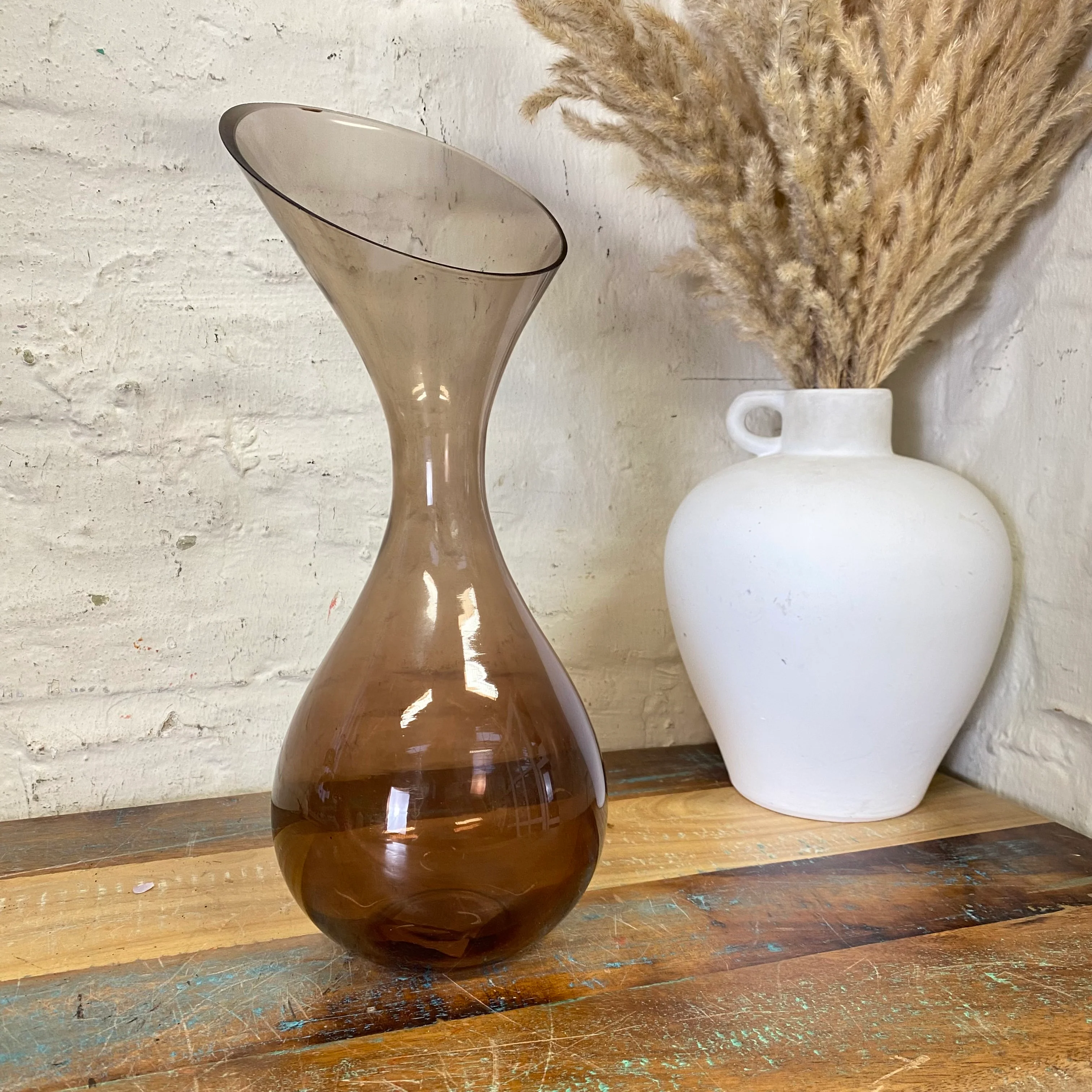 Light & Living Vase Herley braun Glas 33cm Blumenvase - Image 3