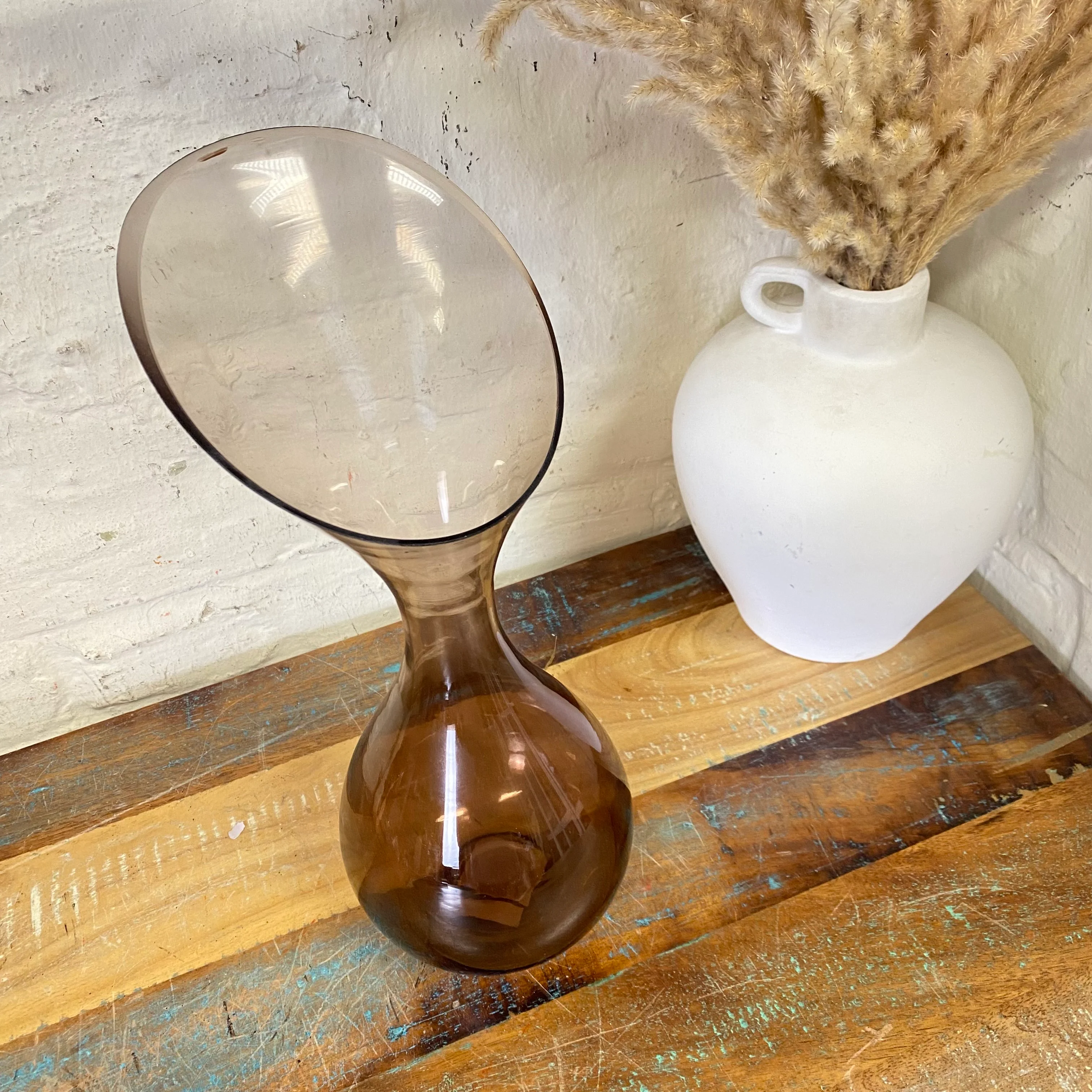 Light & Living Vase Herley braun Glas 33cm Blumenvase - Image 4