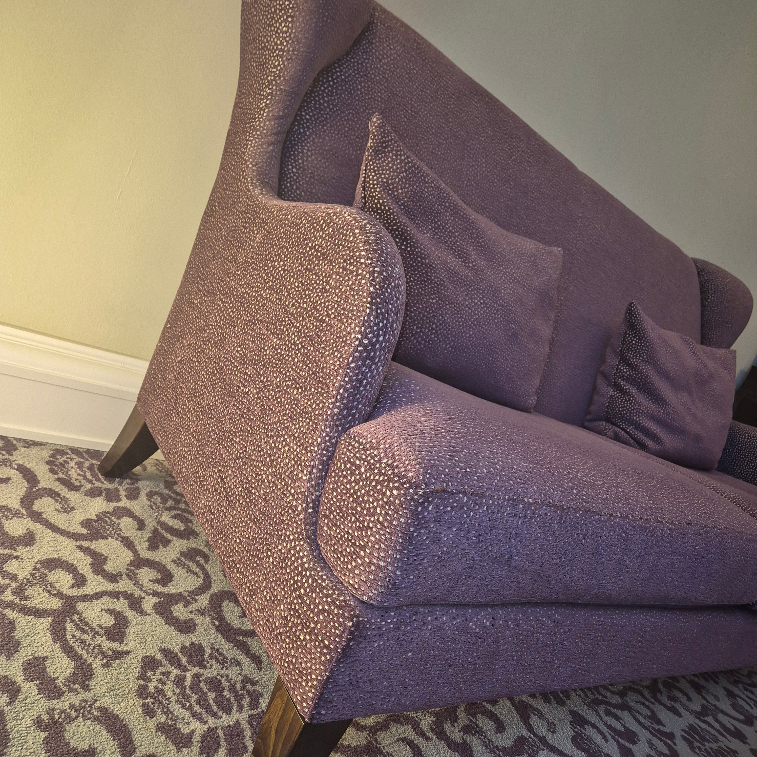 Luxus Sofa Couch lila gemustert Atlantic Hotel Hamburg gebraucht - Image 4