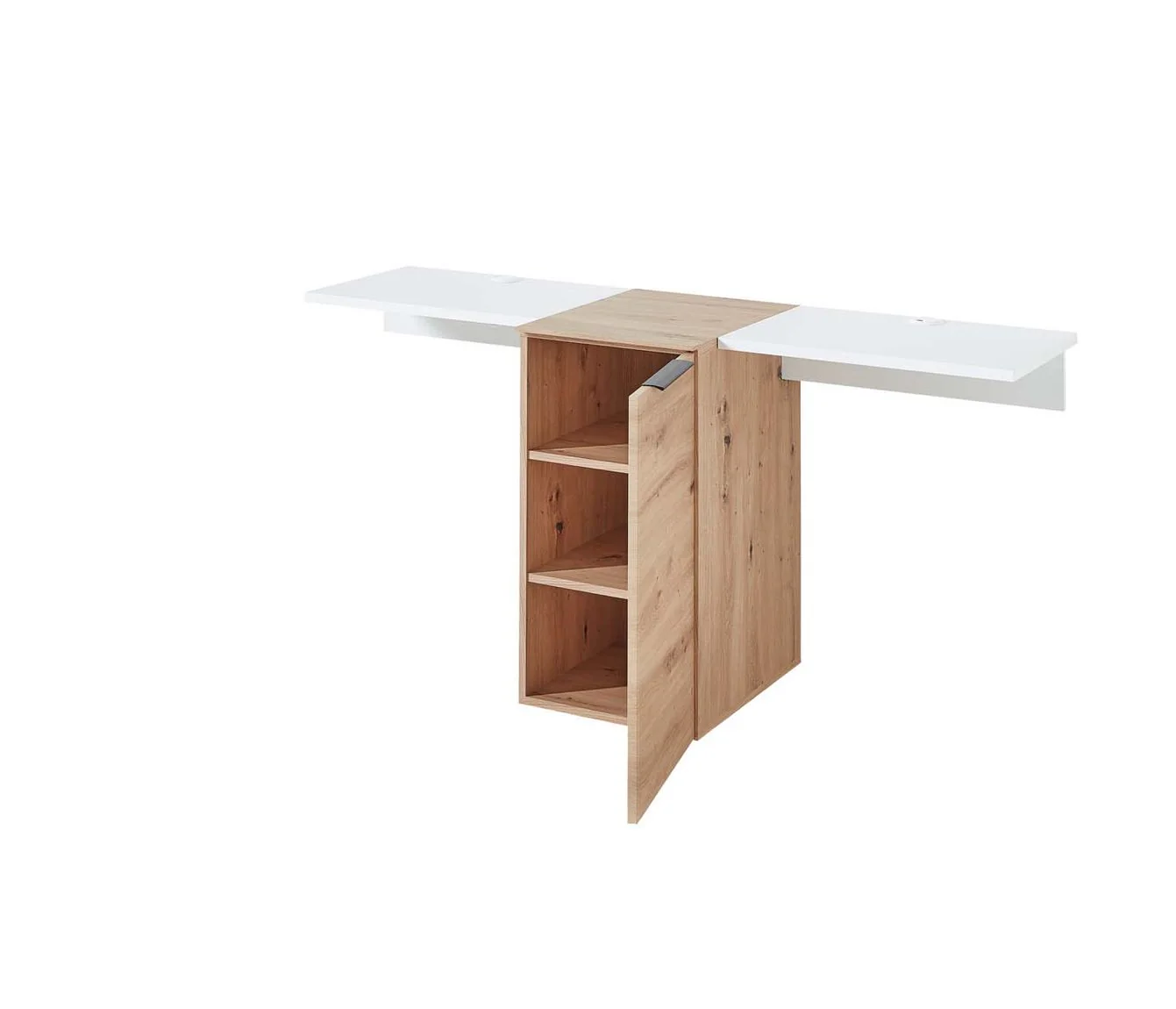 Mediana TV-Element Weiß/Abs. Artisan Eiche Kommode Schrank