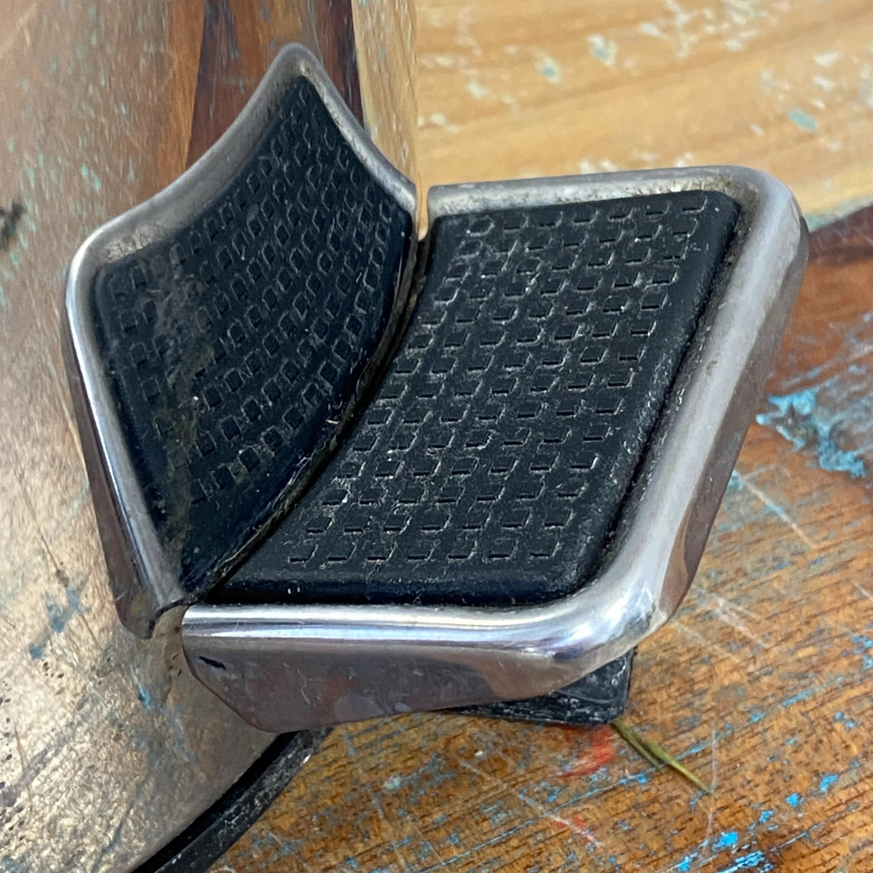 Mülleimer gebraucht silbern Metall Fußpedal Badeimer 17cm - Image 7
