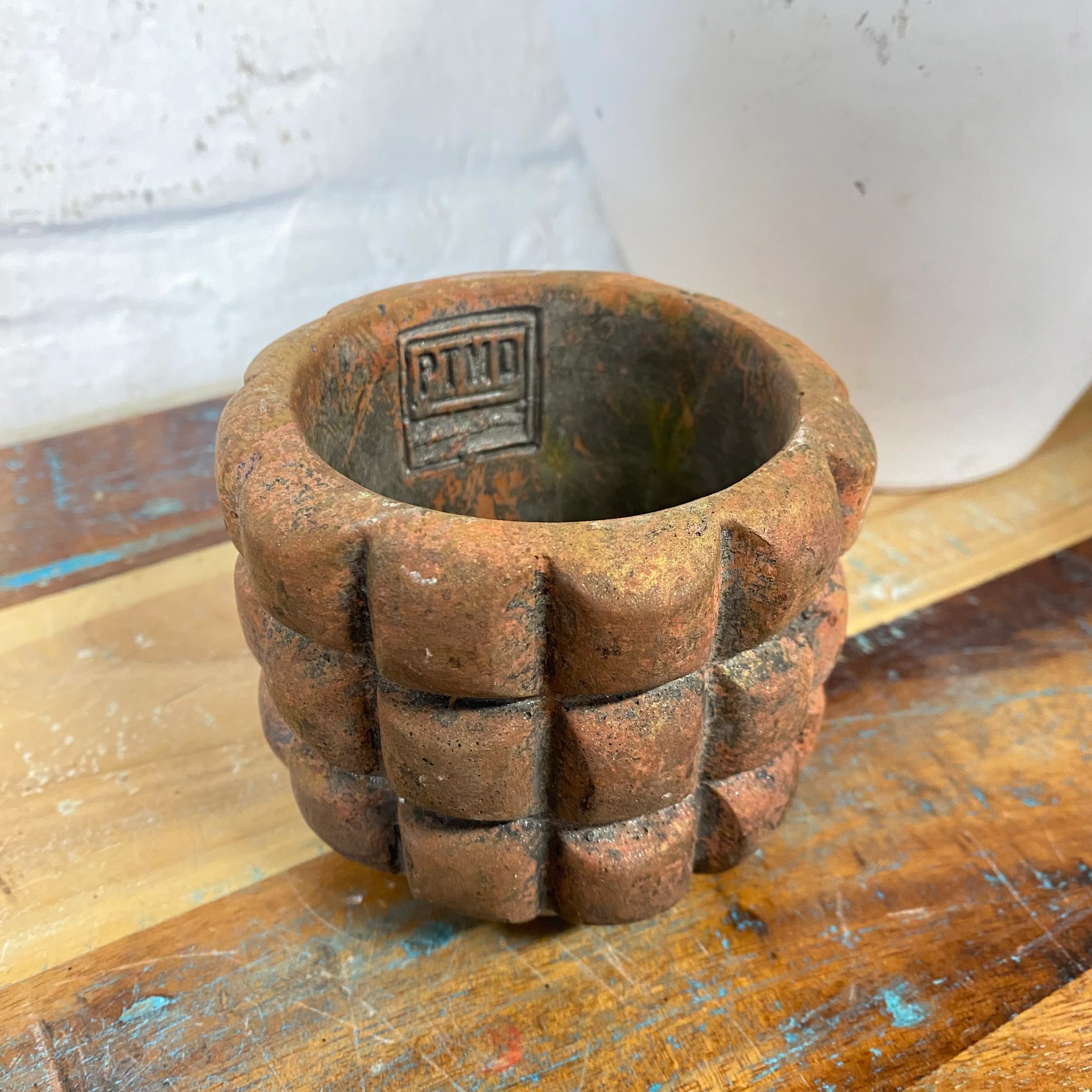 PTMD Blumentopf William braun Kunststoff 9,5cm
