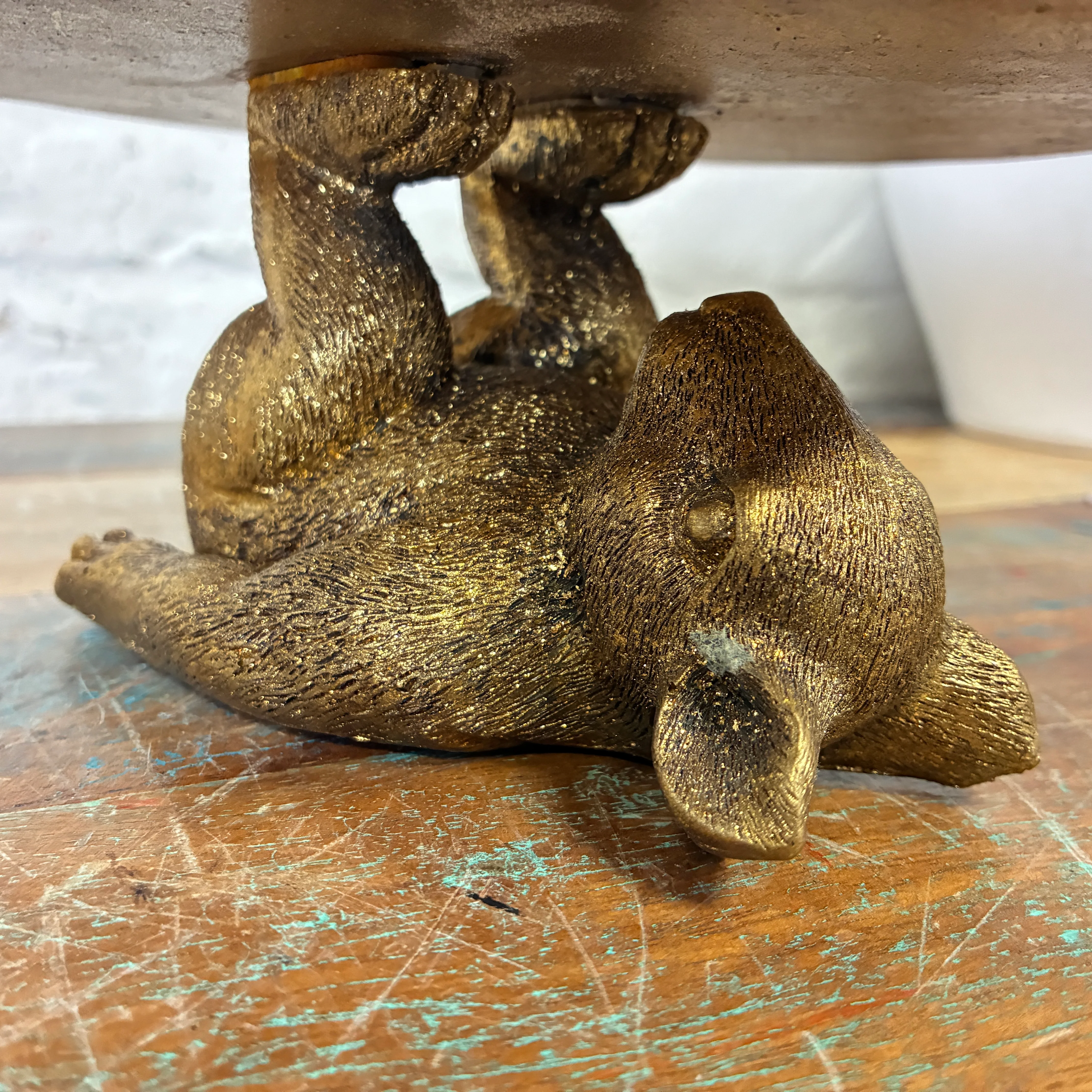 PTMD Kerzenhalter Miro Maus goldfarbig Kunststoff 20cm - Image 6