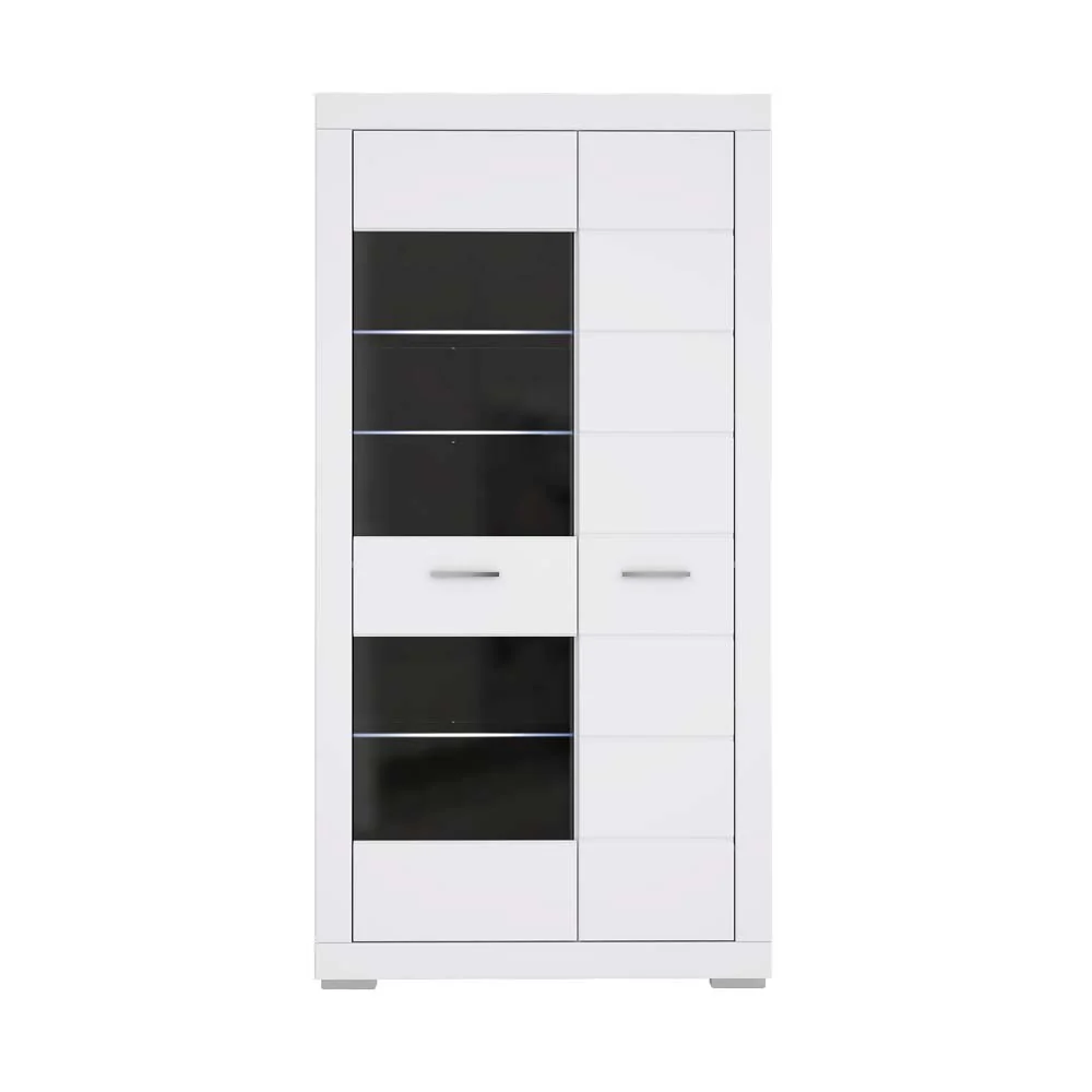 SANREMO Vitrine inkl. Beleuchtung Weiß Schrank - Image 4