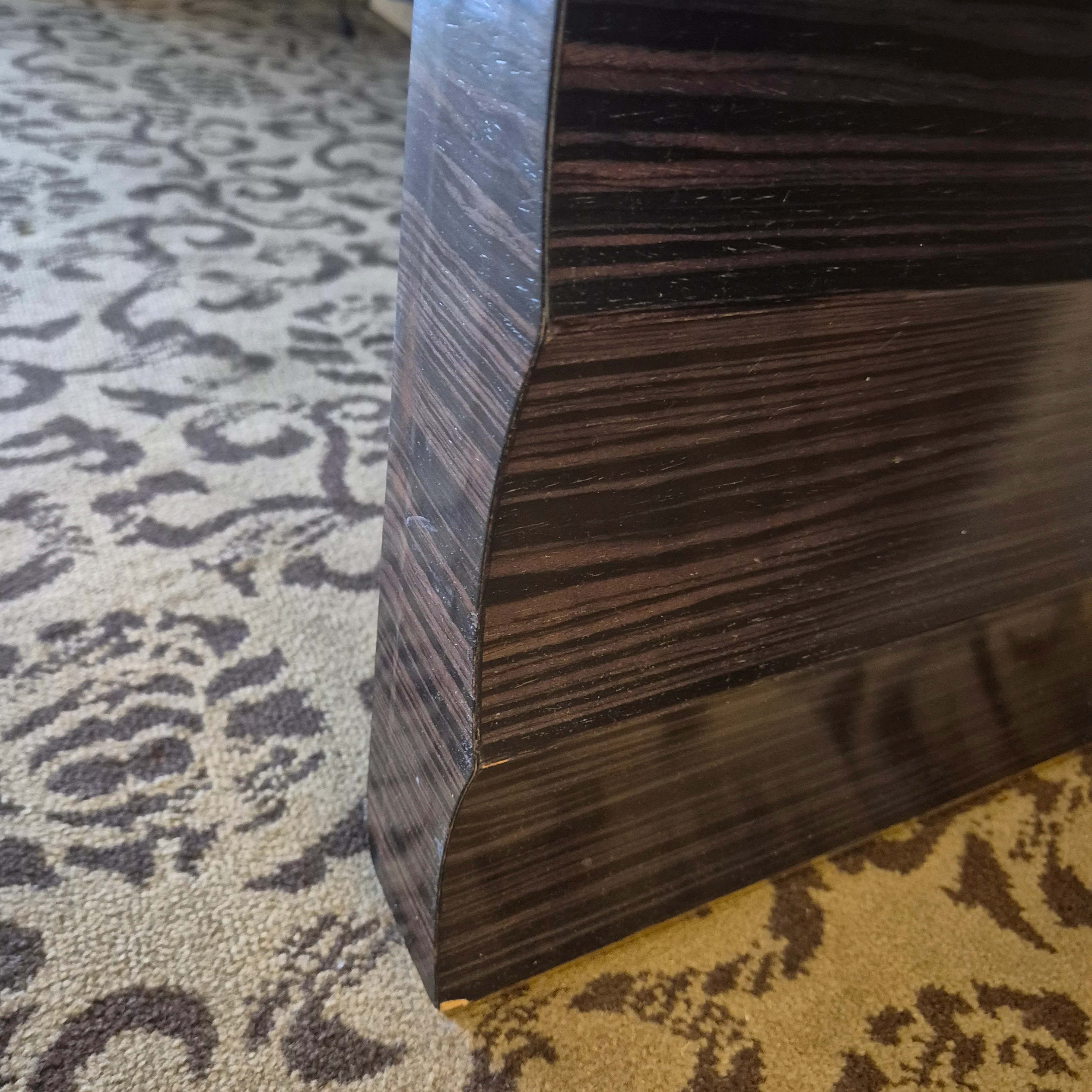 Luxus Schreibtisch rechteckig dunkelbraun Wenge - Atlantic Hotel Hamburg - gebraucht - Image 7