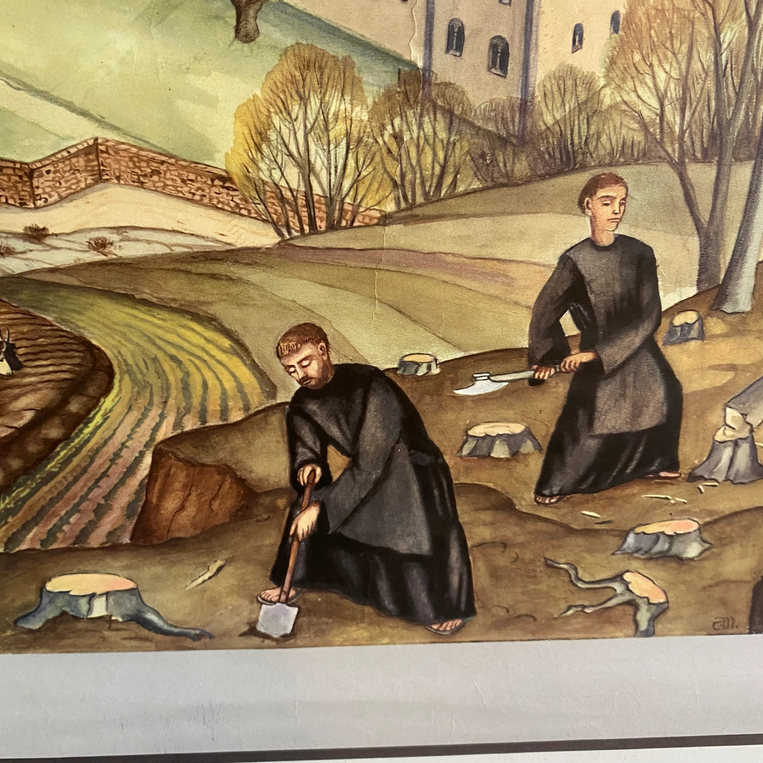 Schulkarte Klosterleben Geschichte Religion Lehrkarte Rgebraucht - Image 5