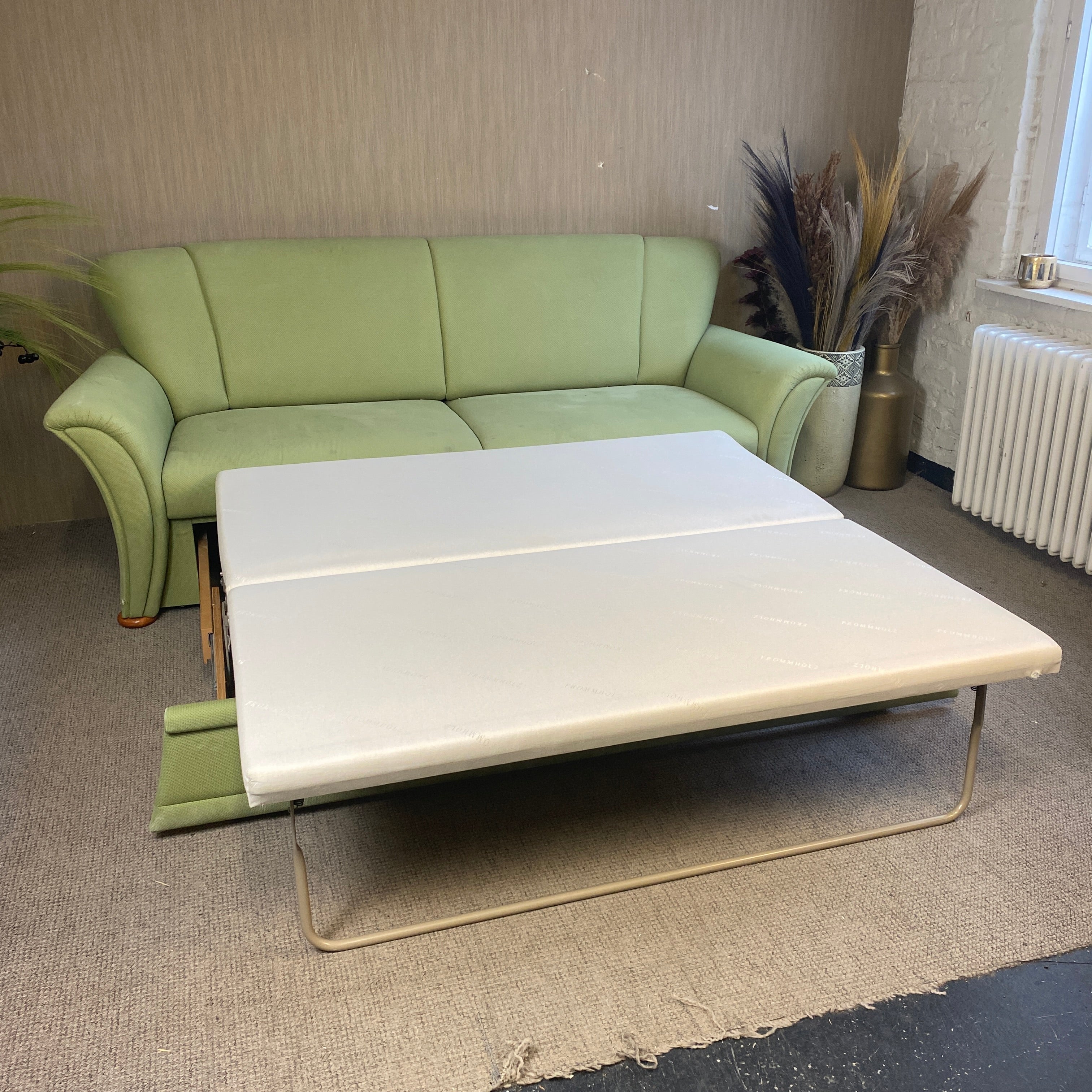 Frommholz Verona Schlafsofa grün 175cm – Sofa Couch gebraucht - Image 5