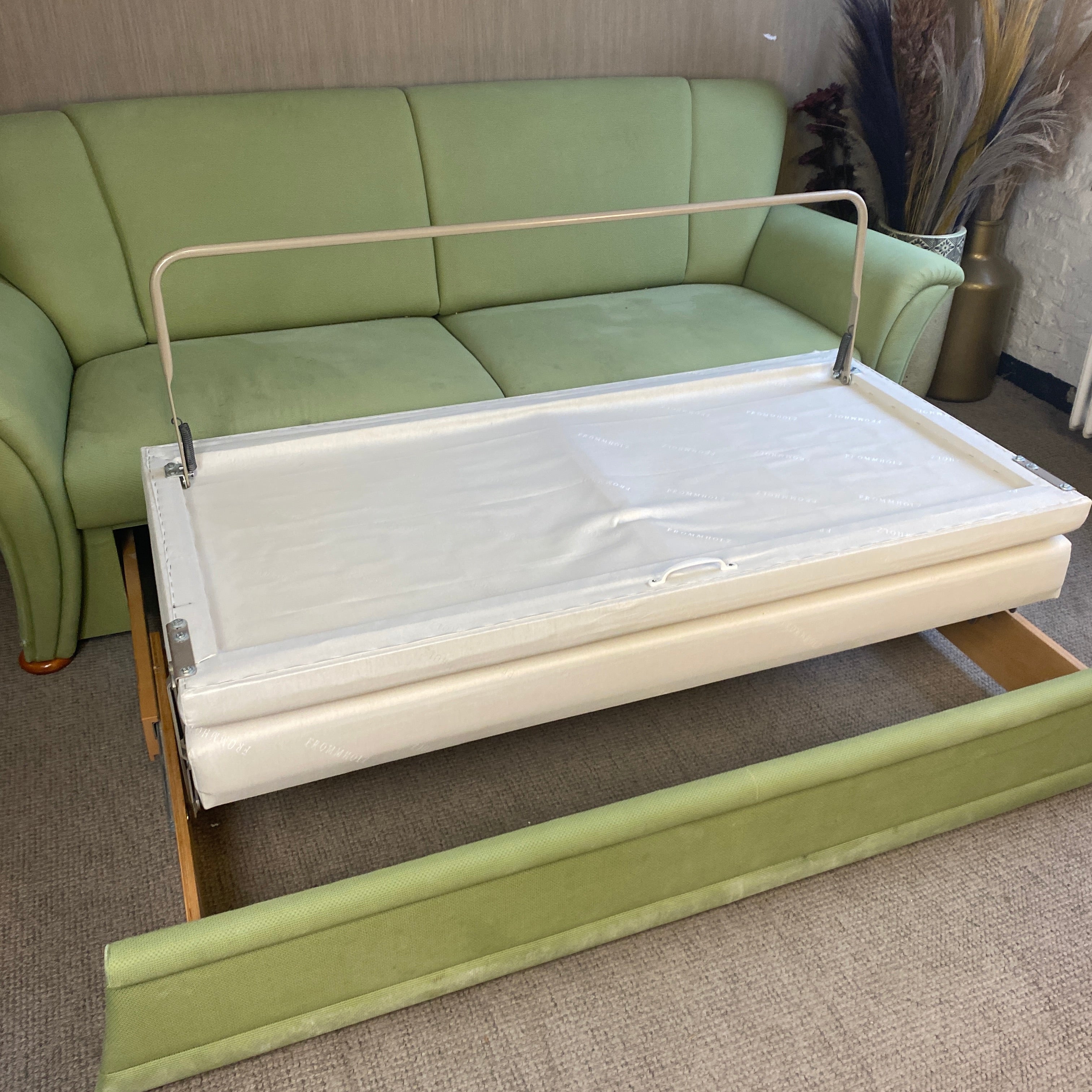 Frommholz Verona Schlafsofa grün 175cm – Sofa Couch gebraucht - Image 10