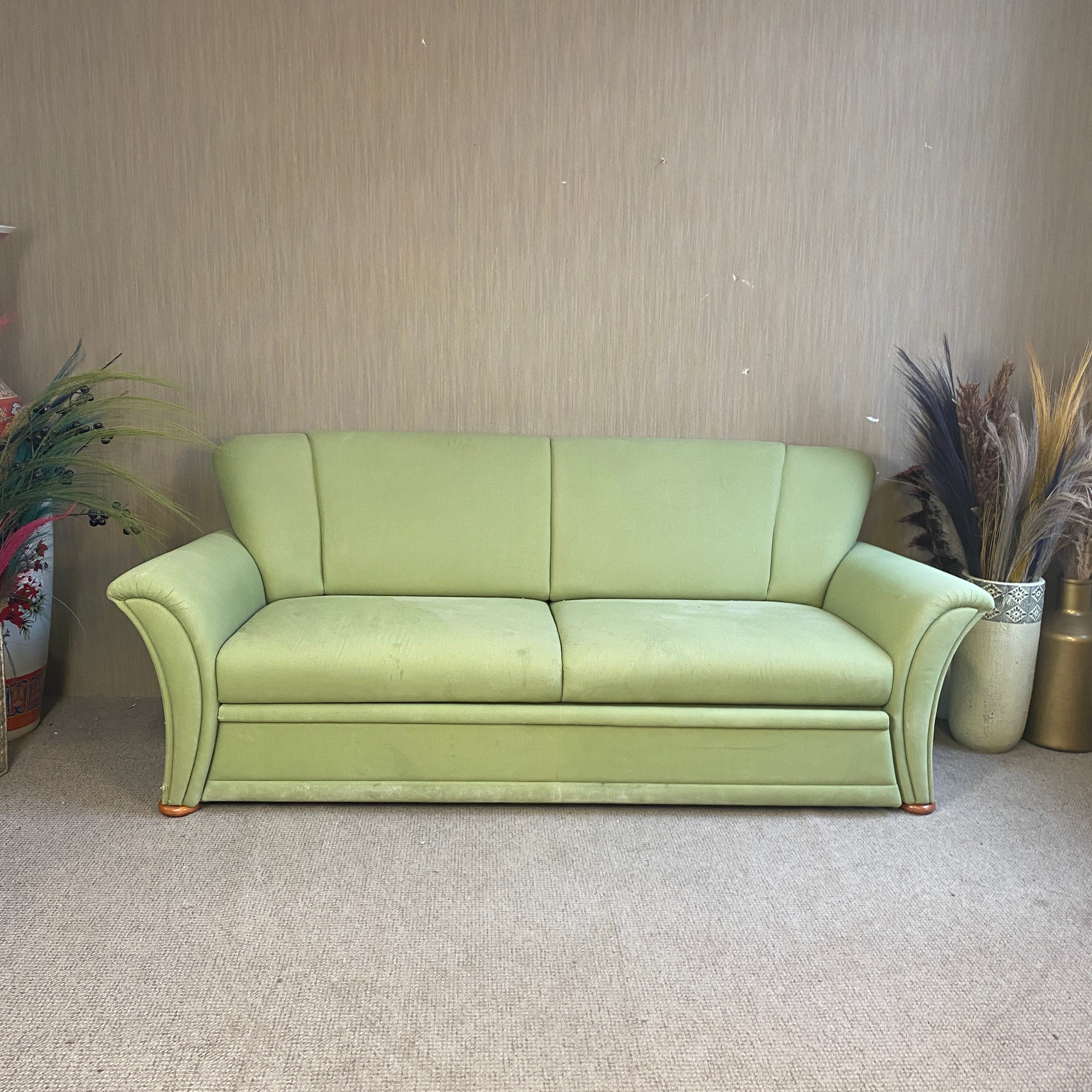 Frommholz Verona Schlafsofa grün 175cm – Sofa Couch gebraucht - Image 3