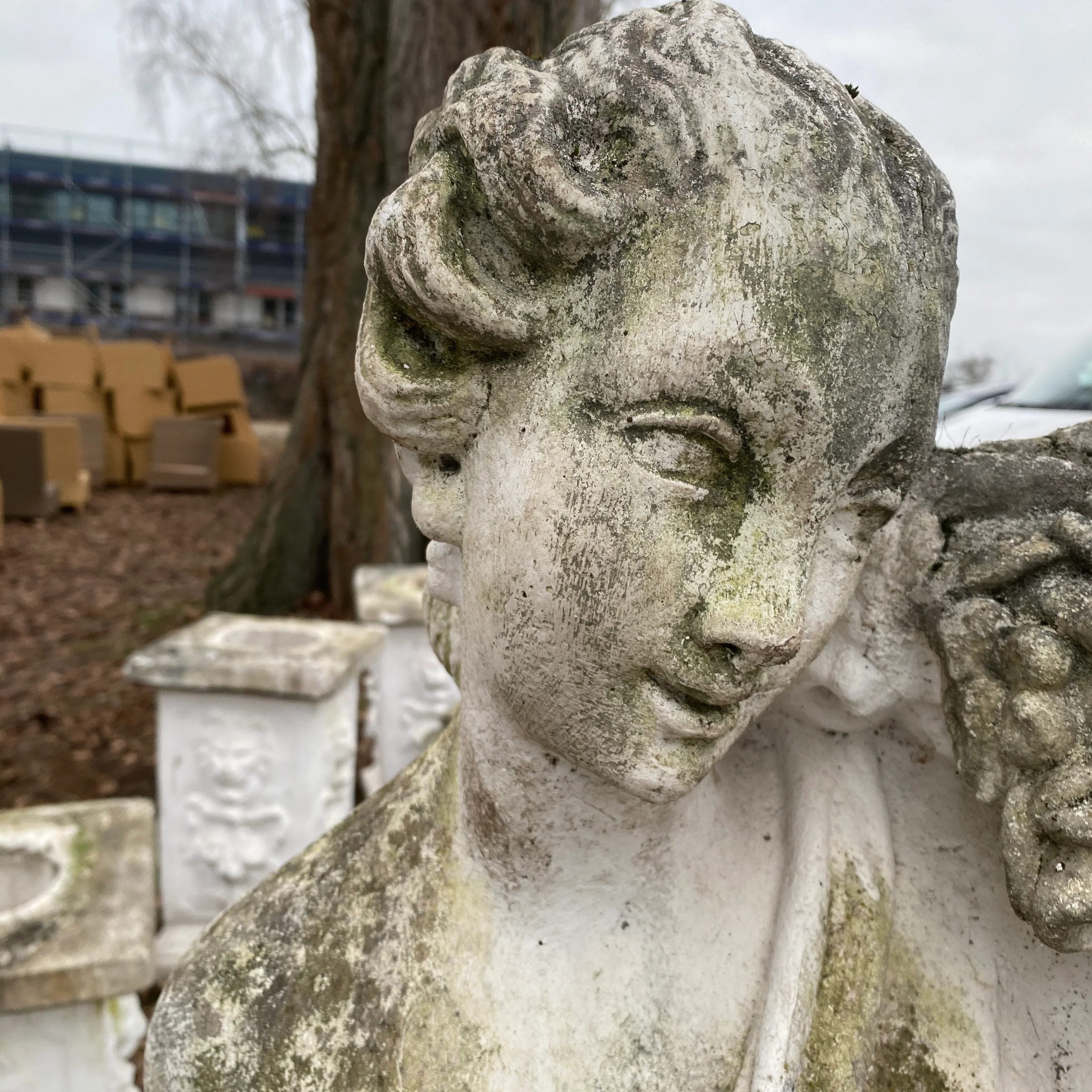 Steindeko weiblich Steinfigur Frauenstatue Garten – Statue gebraucht - Image 4