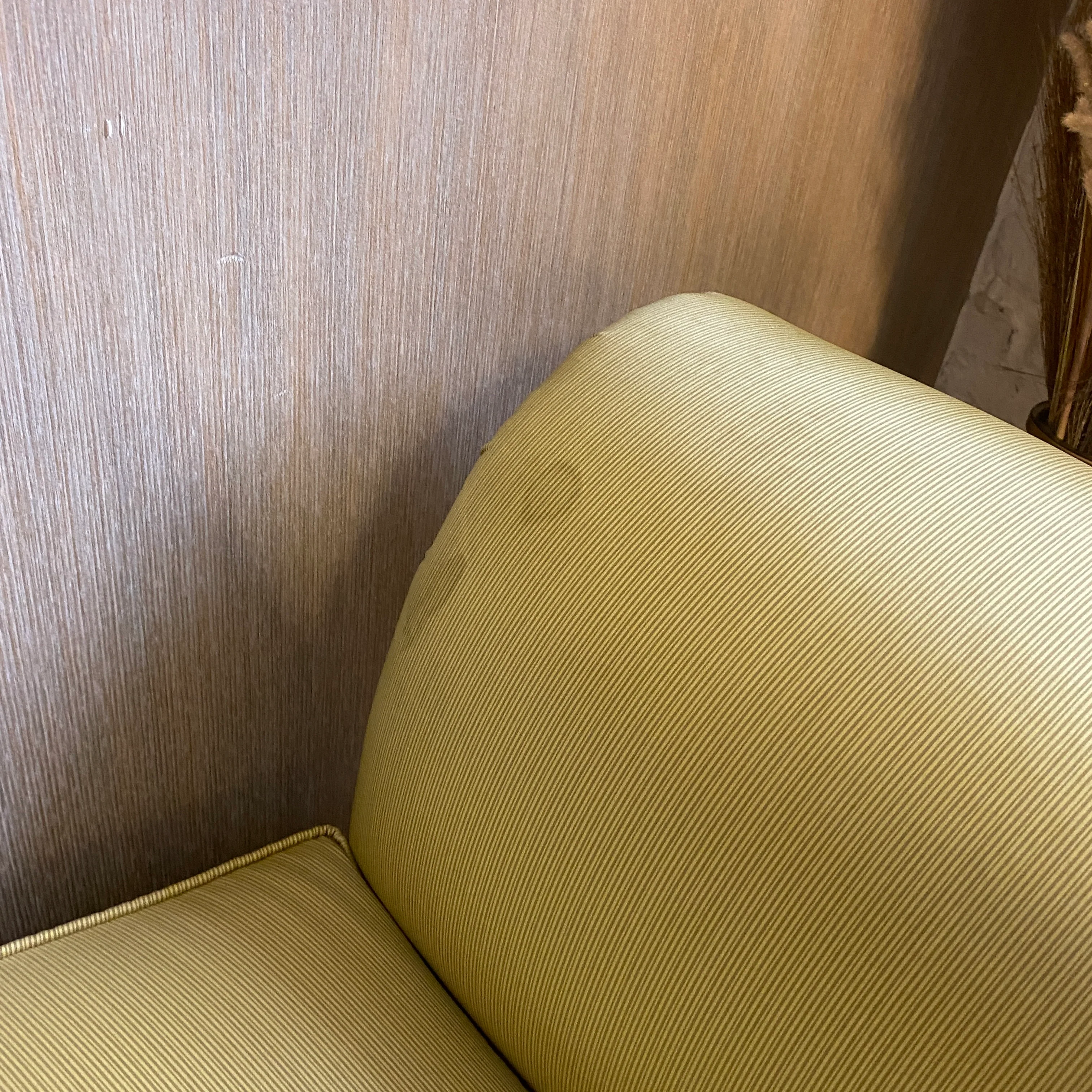 Barock Sessel Grün mit Holzschnitzereien – Opulenter Vintage Polstersessel gebraucht - Image 8