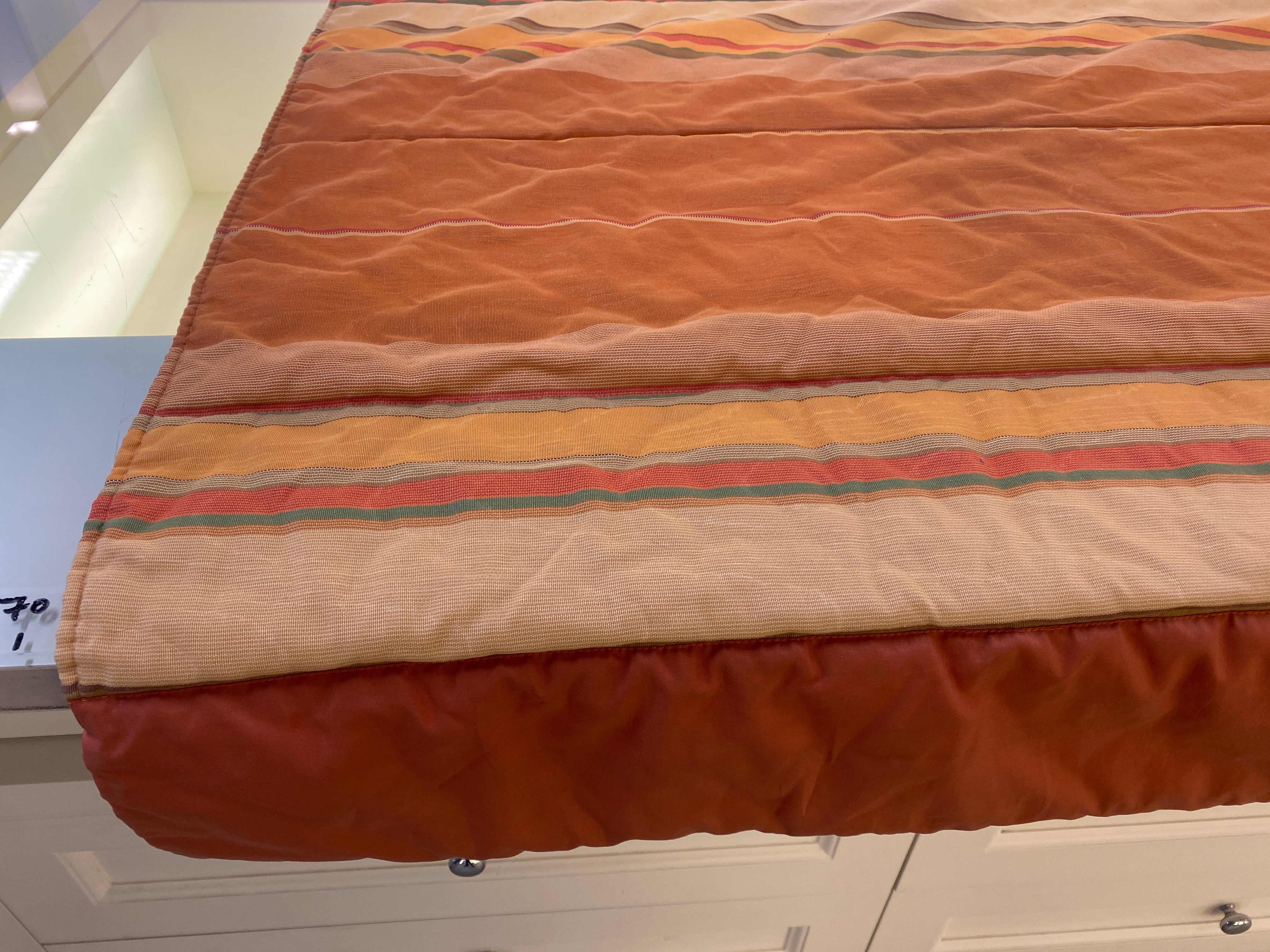 Tagesdecke orange gestreift 200x250 gebraucht - Image 5