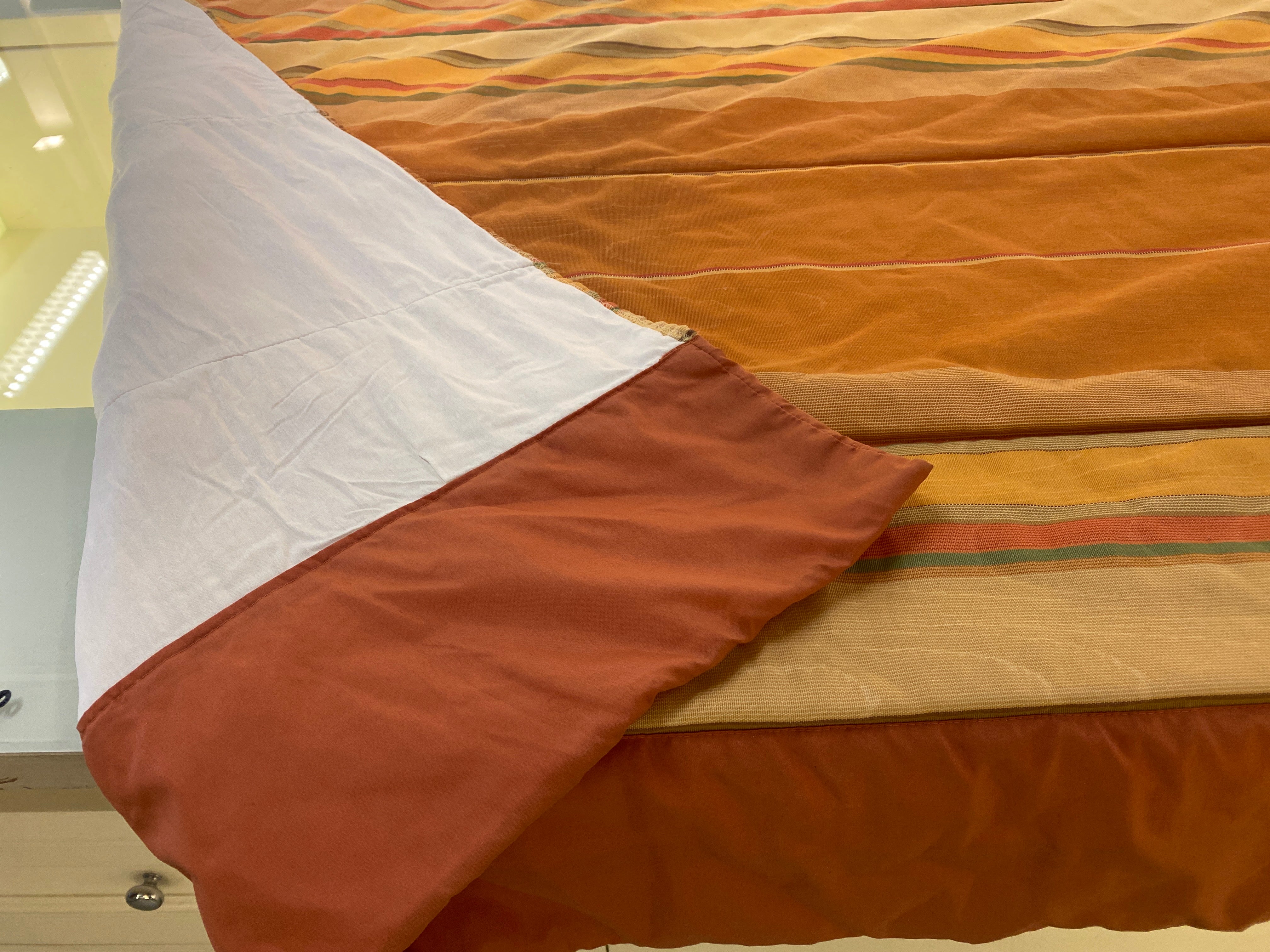 Tagesdecke orange gestreift 200x250 gebraucht - Image 6