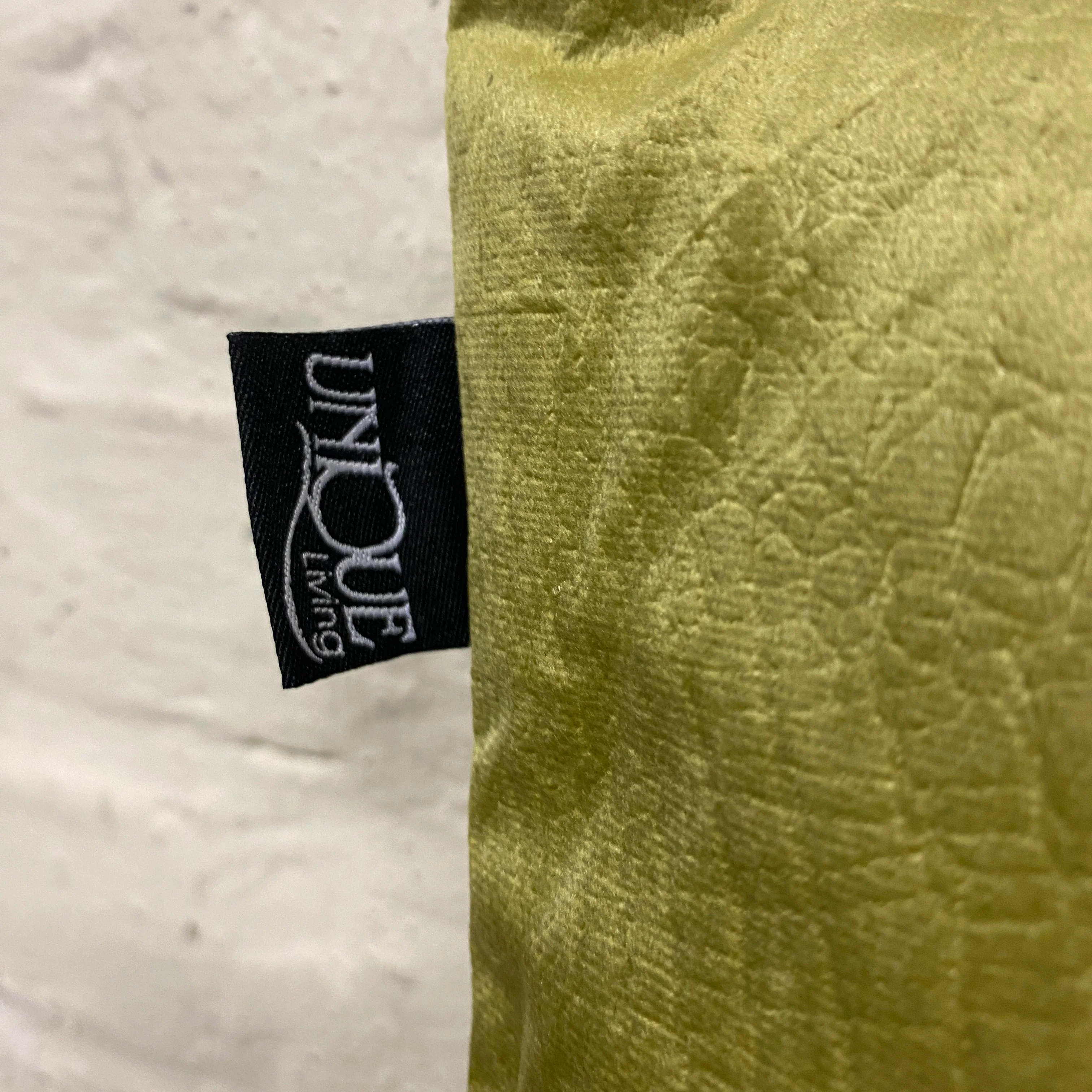 Unique Living Gigi Zierkissen oliv grün Reptil Struktur Dekokissen 45x45 Neuware - Image 3